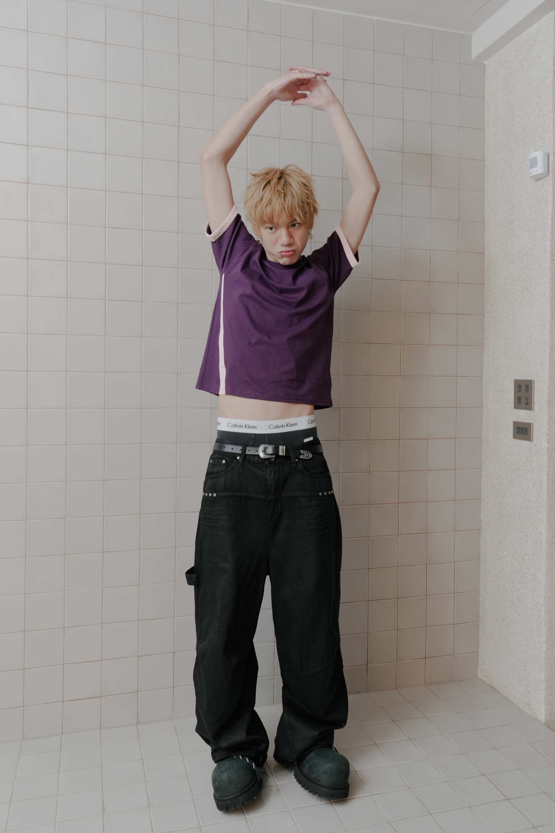 premium hand coated pants #長褲