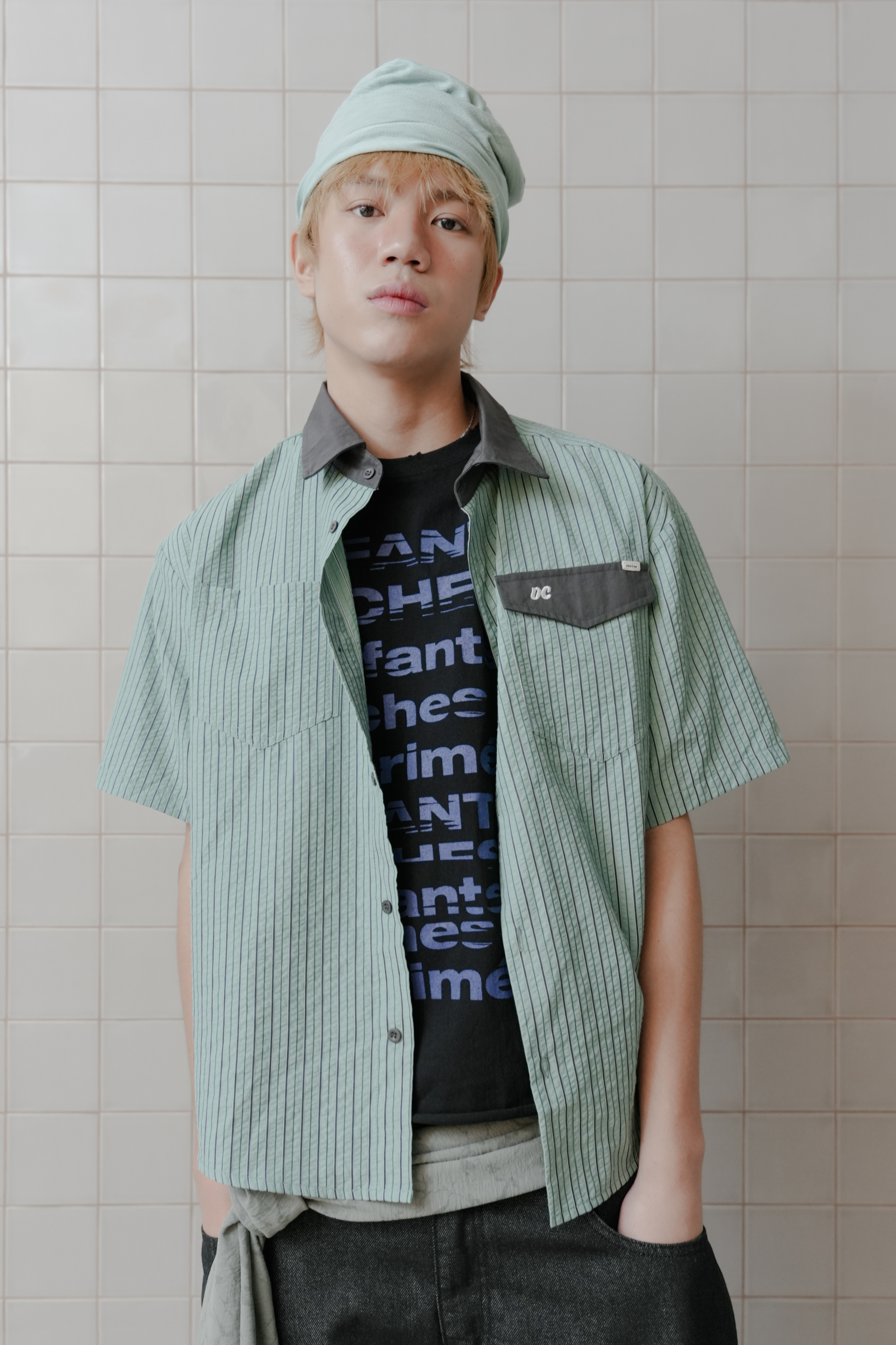retro work half shirt #襯衫