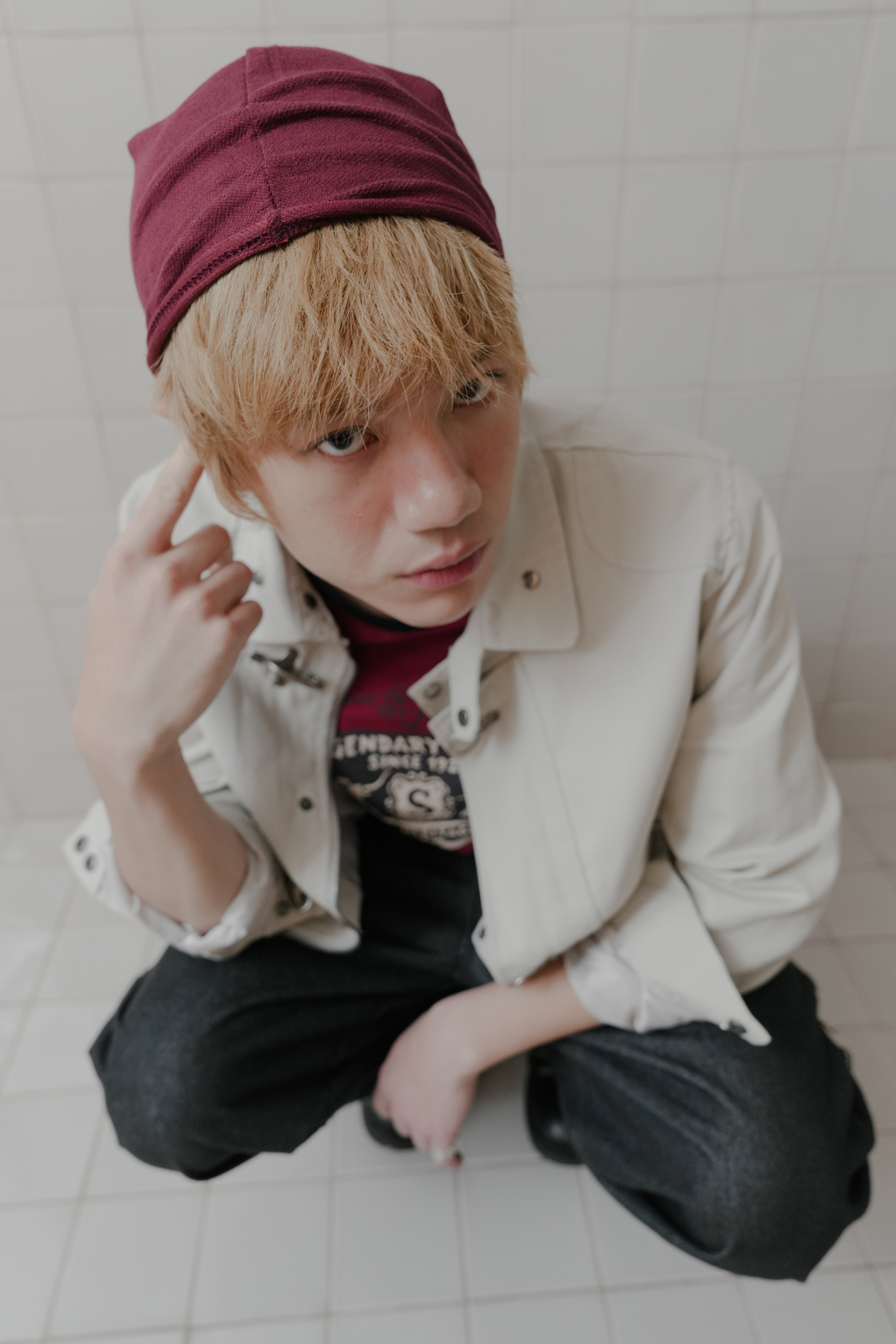 rough slub beanie #針織帽