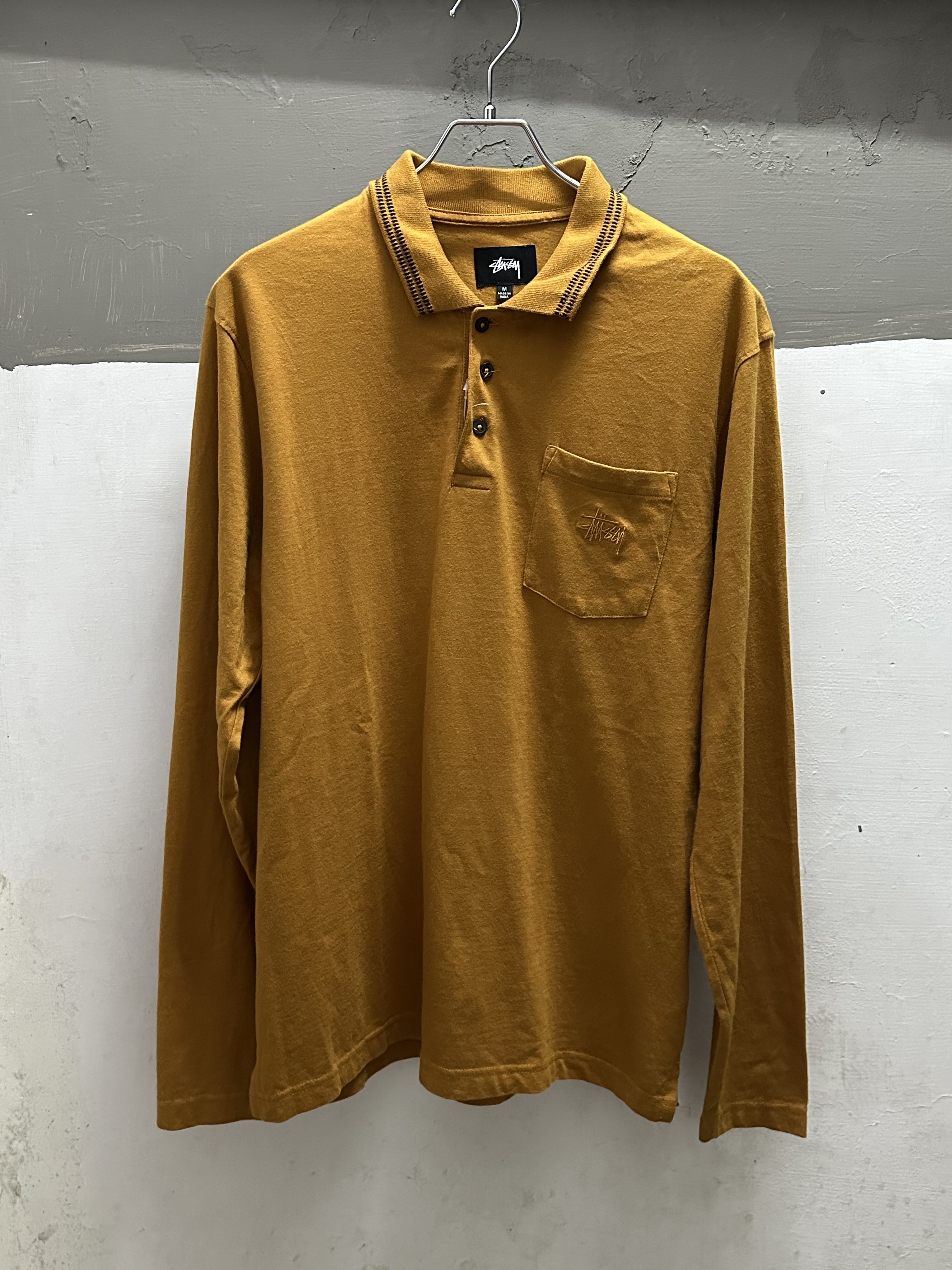 00’s Stussy L/S POLO SHIRT