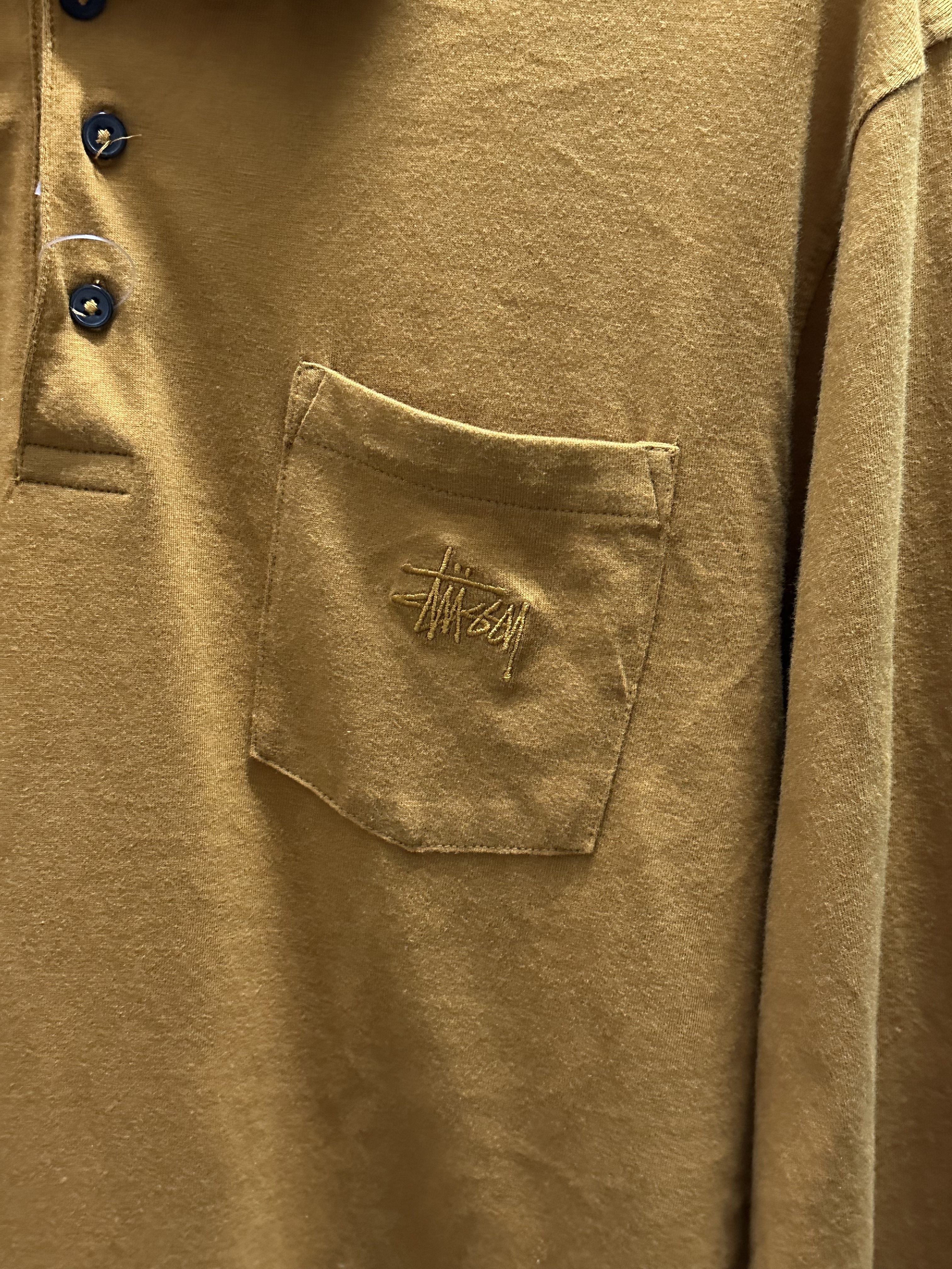 00’s Stussy L/S POLO SHIRT