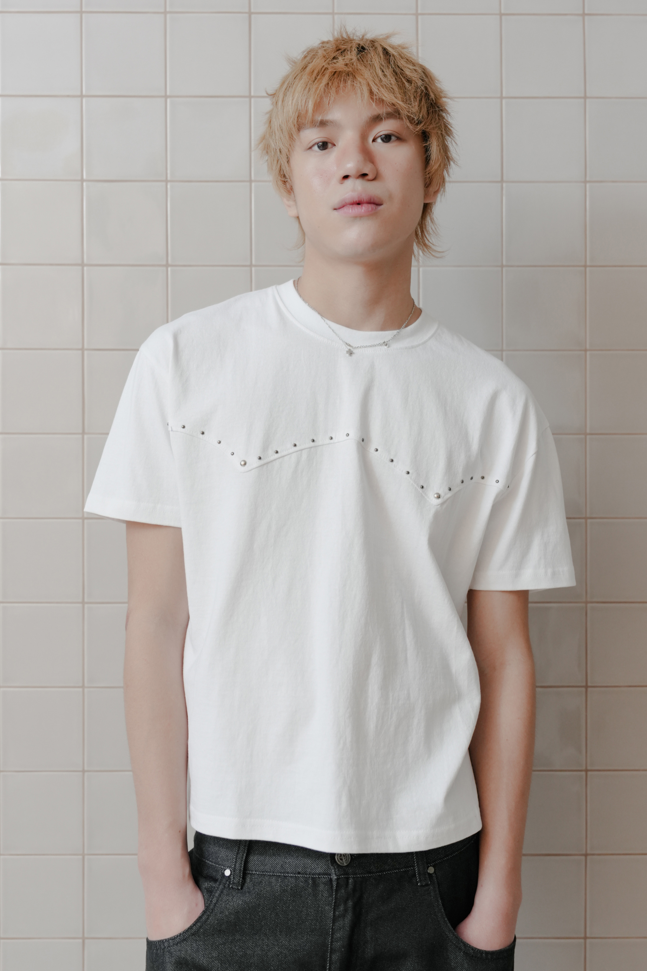 studded western tee #上衣