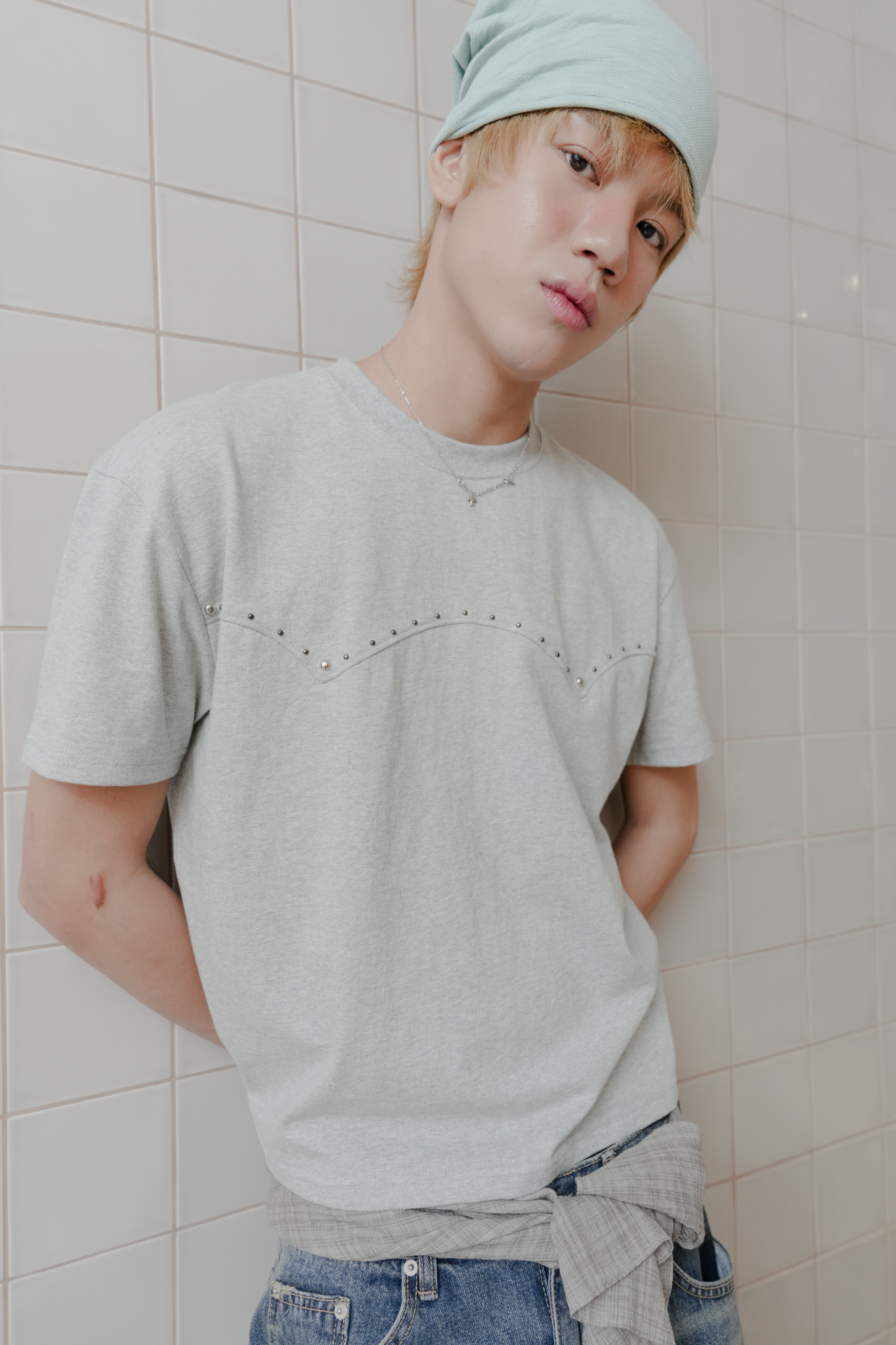 studded western tee #上衣