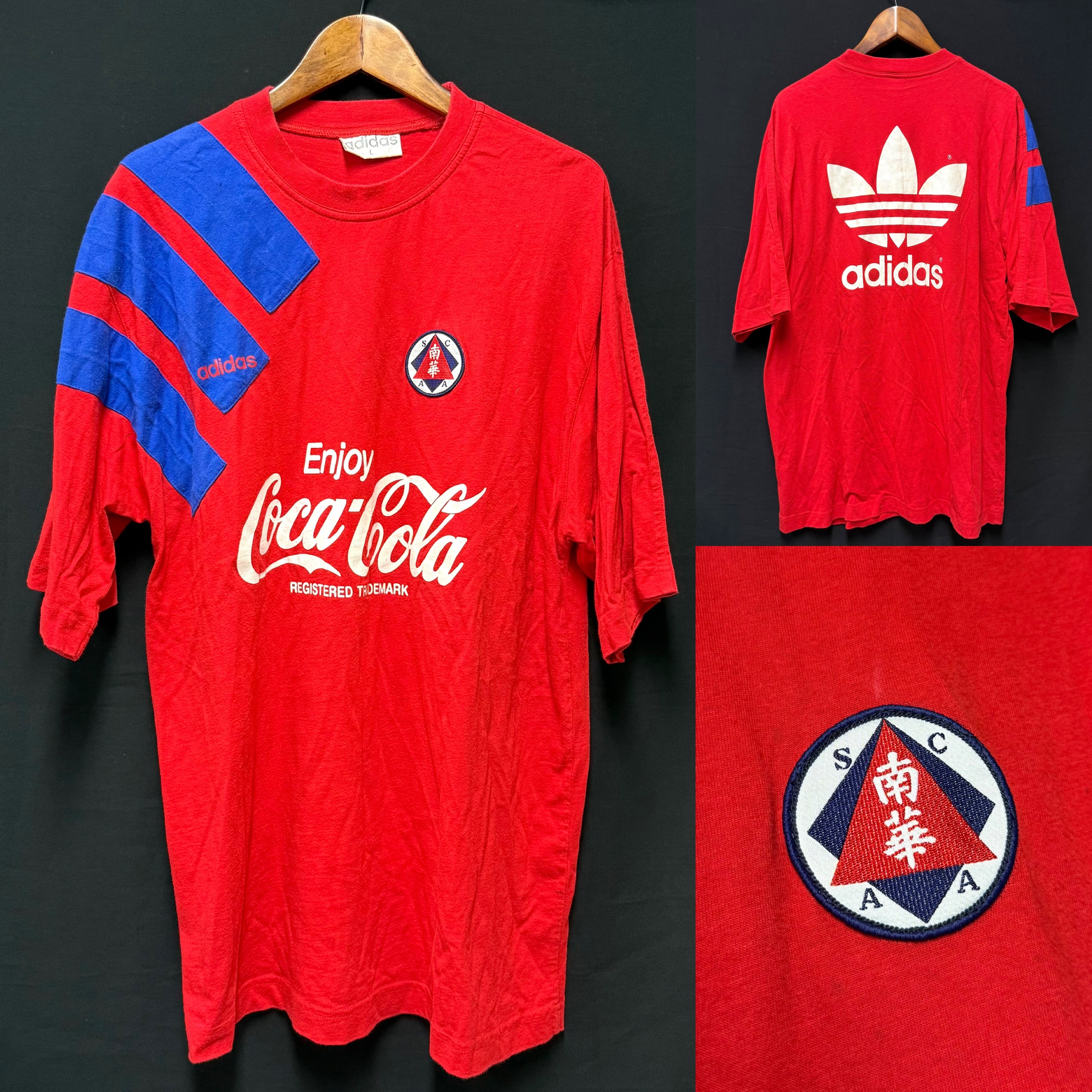South China Football Team 1994-1995 Adidas x Coca Cola T-Shirt