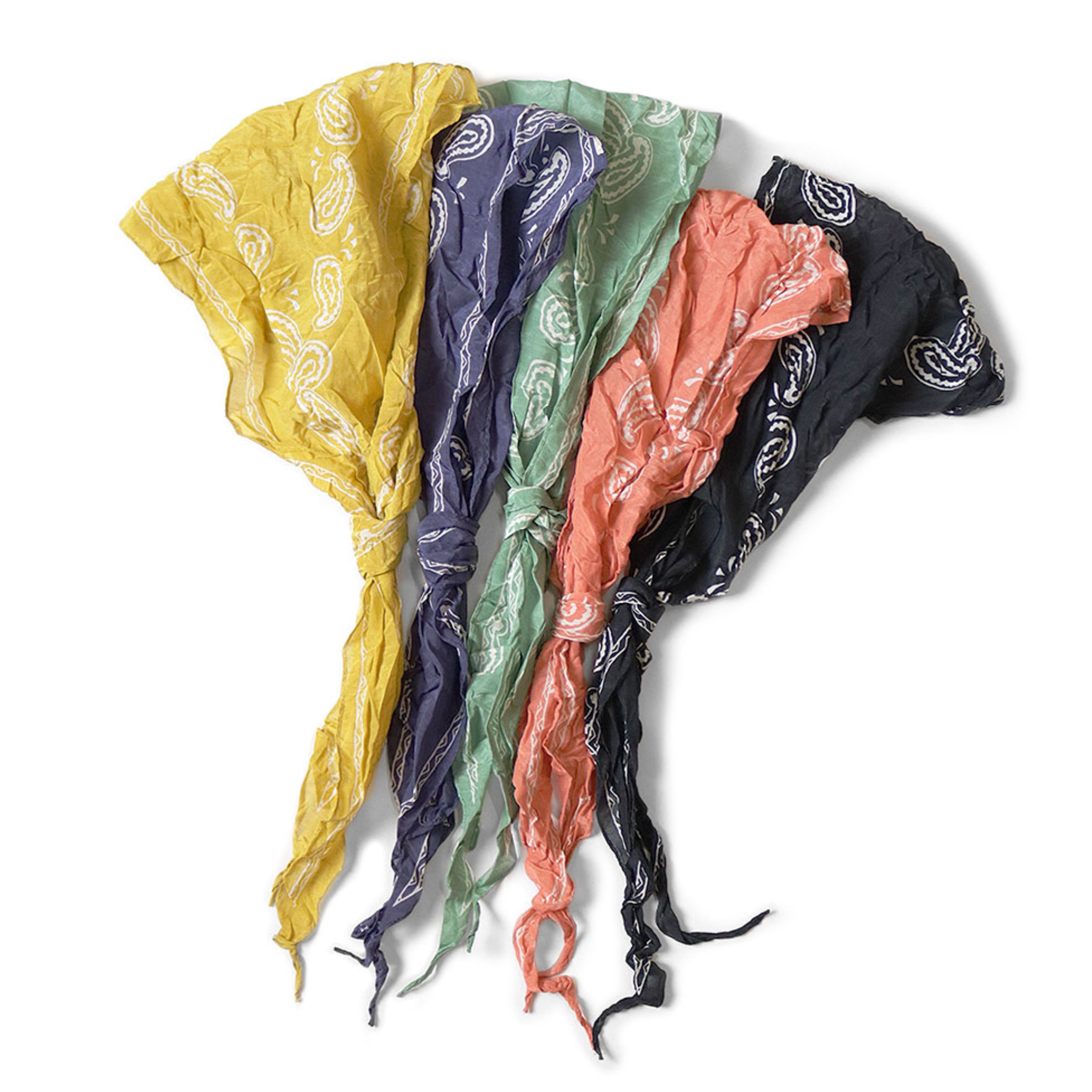 2026SS KAPITAL Washed silk neckerchief 變形蟲花紋 絲巾 領巾 現貨 EK1910XM