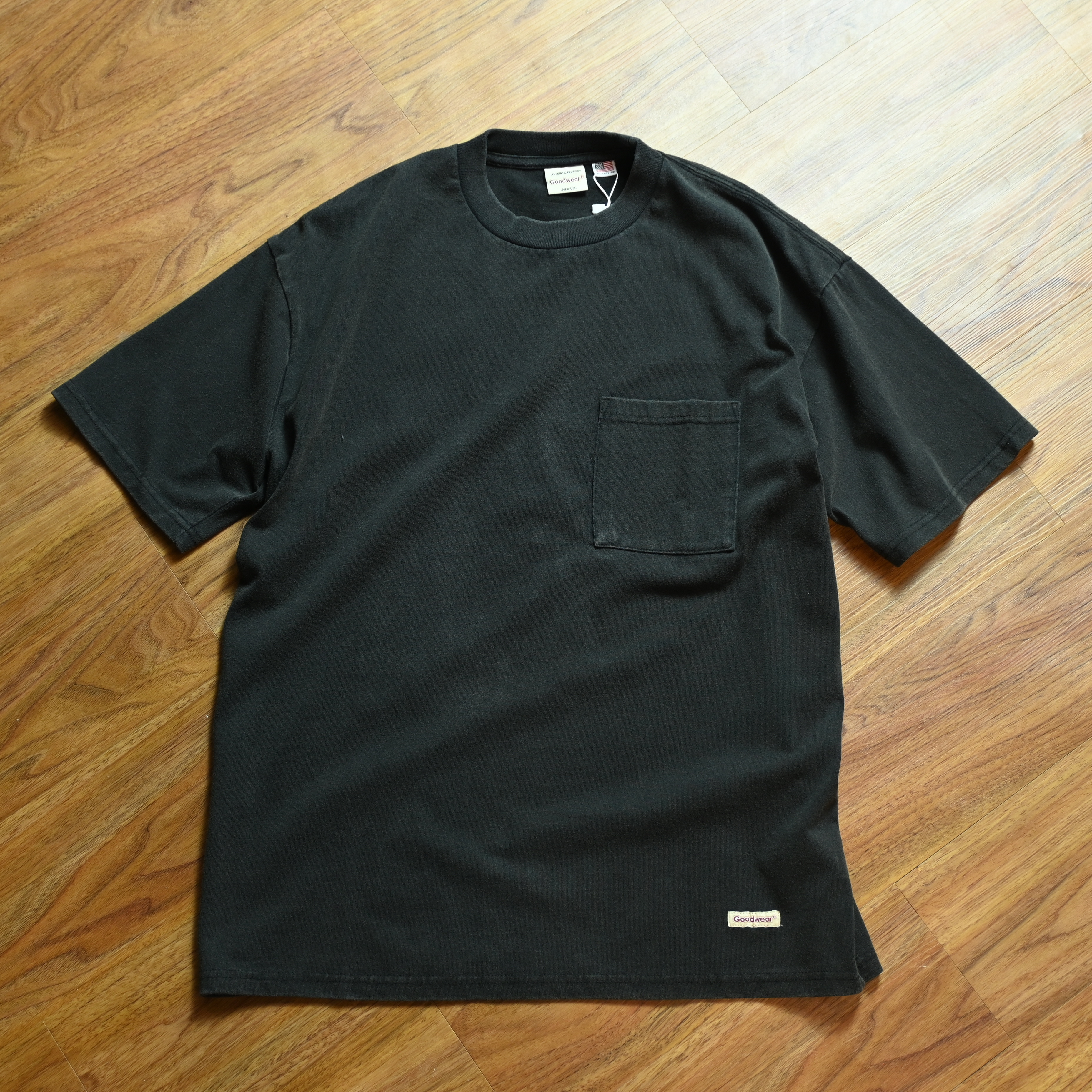 Goodwear japan Chemical Wash USA Cotton Pocket Tee