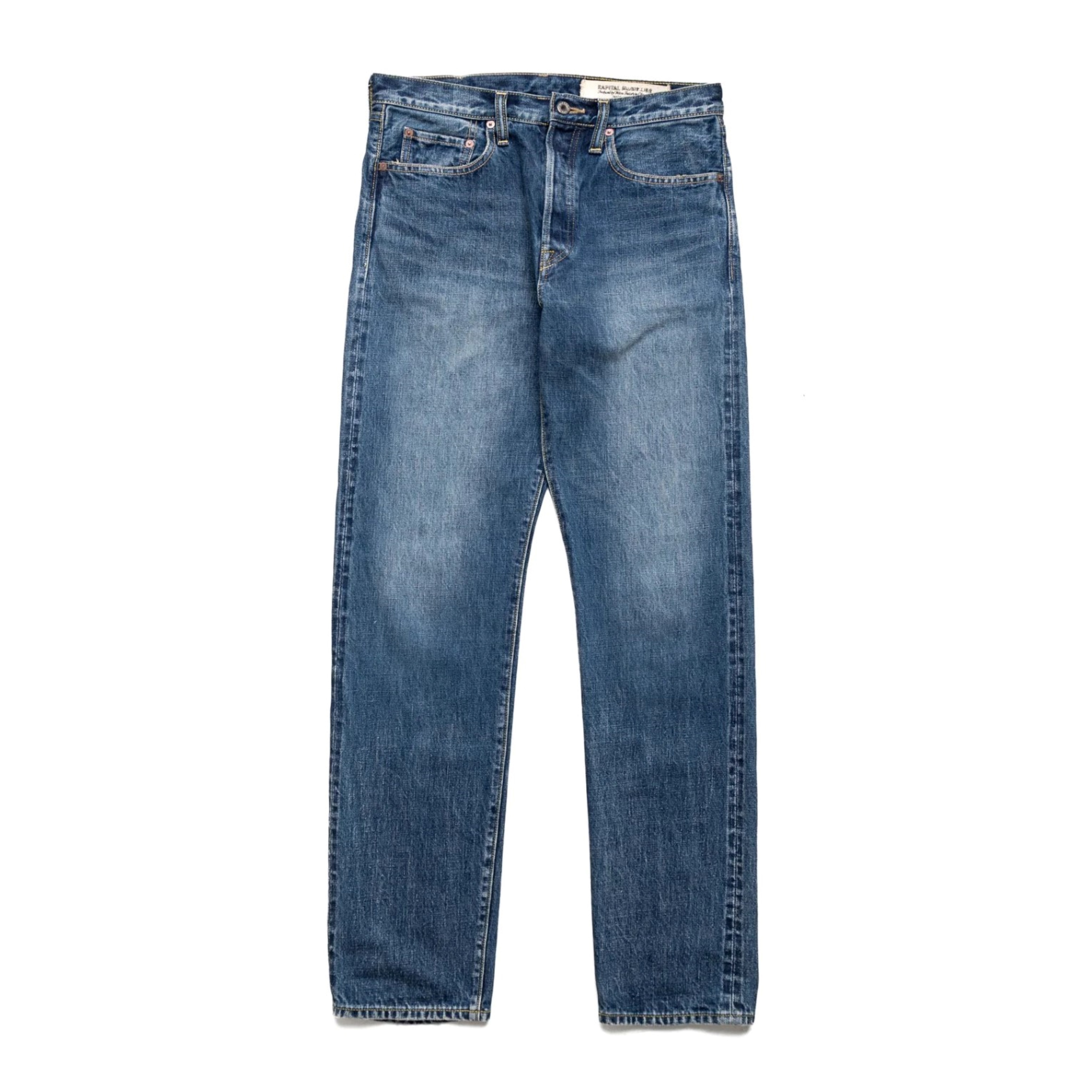 2026SS KAPITAL 13.5oz Zimbabwe Denim 5-Pocket Monkey TH Distressed 五口袋 赤耳 布邊 水洗 直筒 牛仔褲 現貨