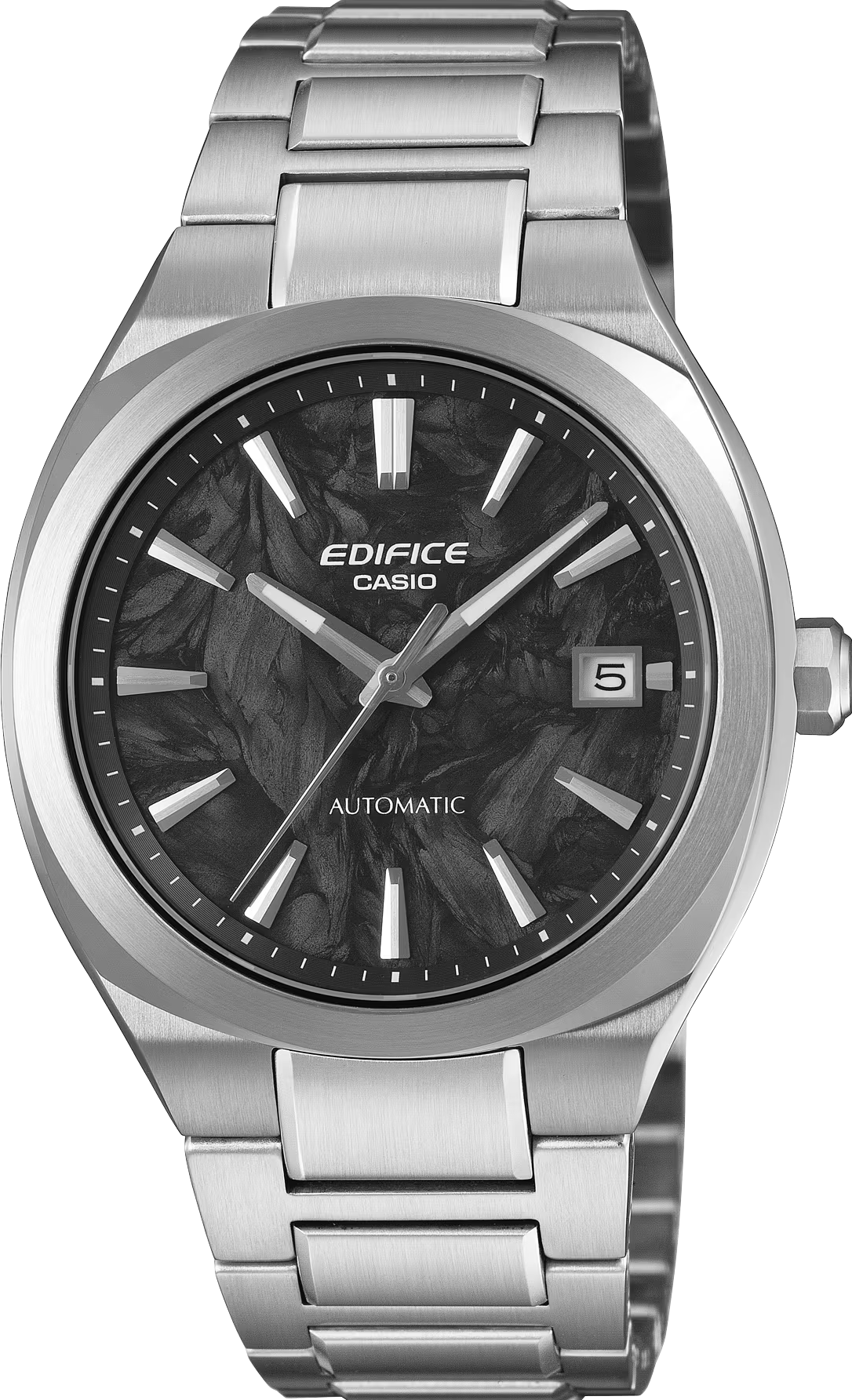 萬年鐘錶 - CASIO EDIFICE 系列 賽車系列鍛造碳面盤大三針機械男錶 EFK-200CD-1A 錶徑 : 38.8MM