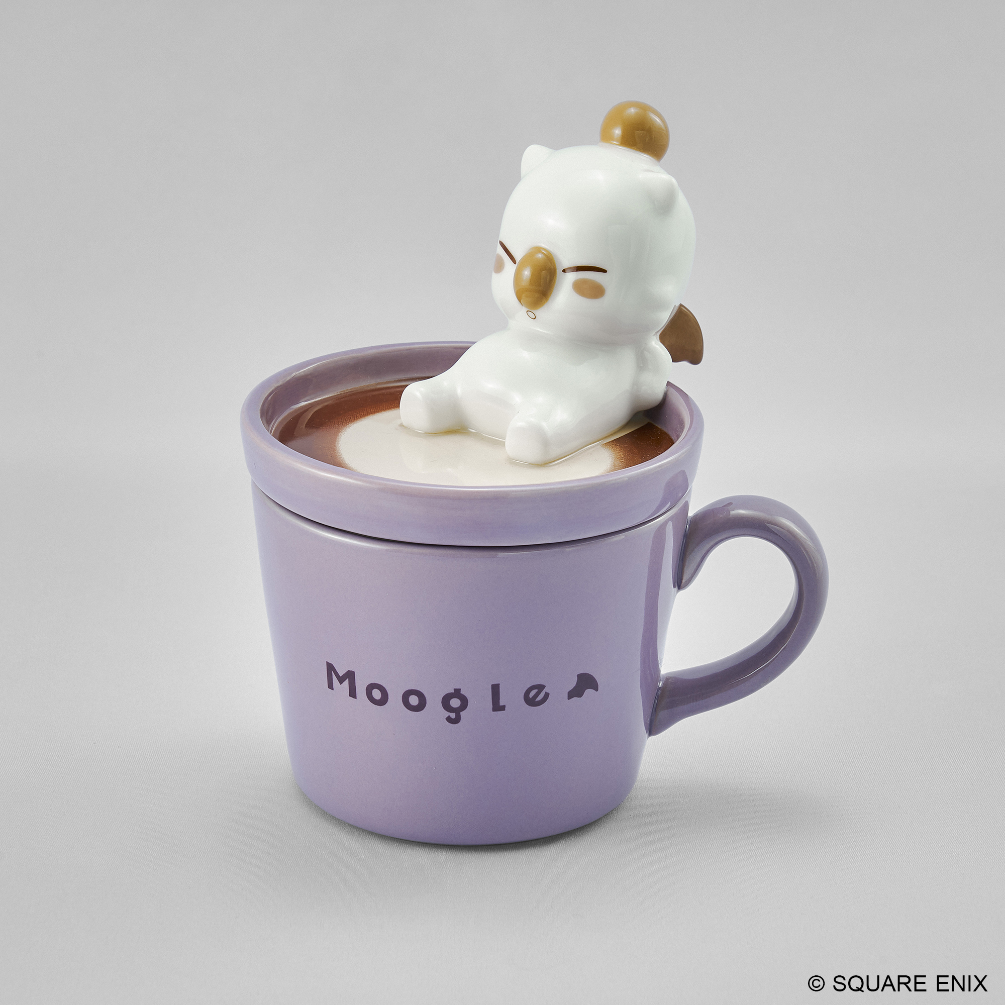 "Final Fantasy" Latte Art Figure Mug Moogle