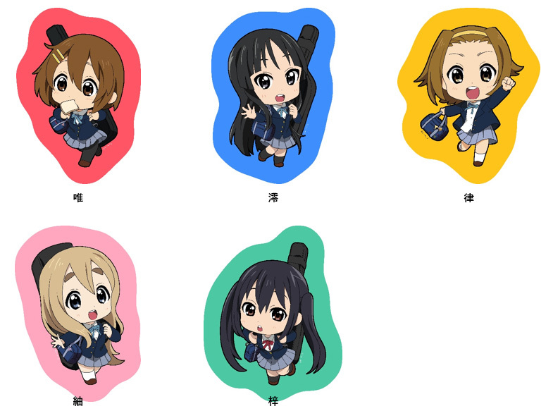 "K-On!" Original Illustration Die-cut Blanket