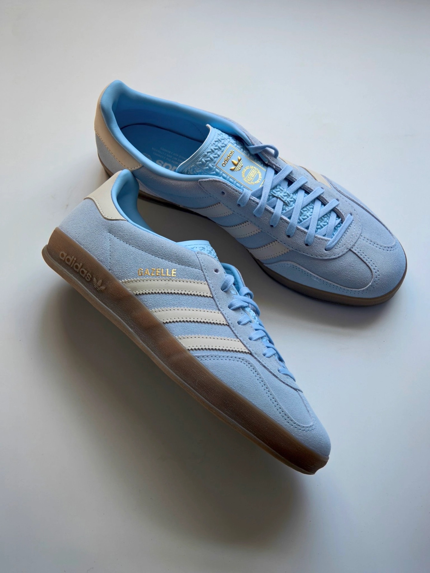 代購-Adidas Originals GAZELLE 休閒鞋 女款 藍白 JI2717