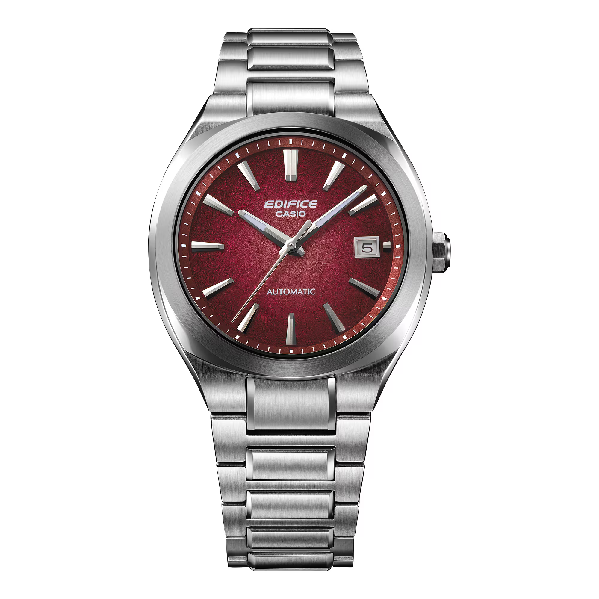 萬年鐘錶 - CASIO EDIFICE 系列 賽車系列鍛造碳面盤大三針機械男錶 EFK-200D-4A 錶徑 : 38.8MM
