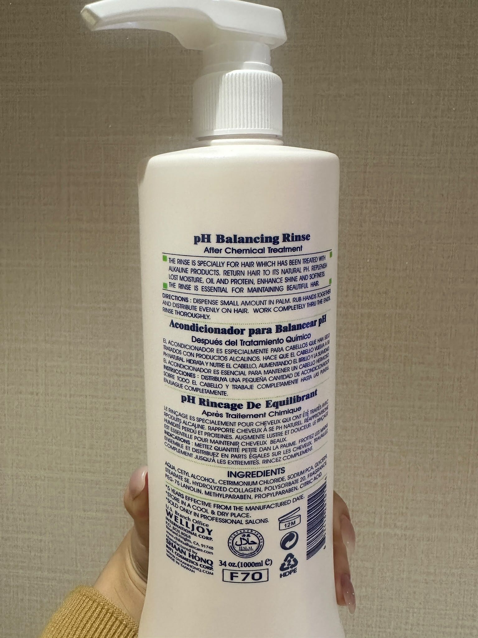 CF006 Chiktsai No.7 pH 平衡修護護髮素 1000ml EXP:2030年