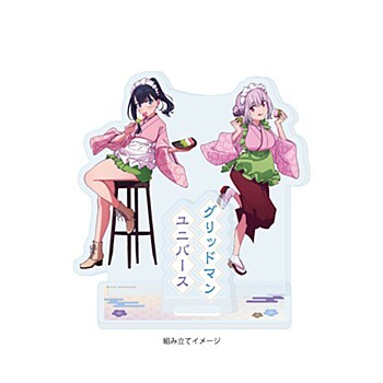 Acrylic Stand Plate "GRIDMAN UNIVERSE" (Original Illustration)