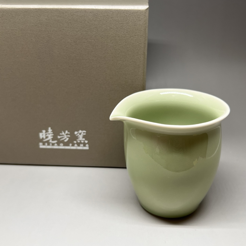 茶香自在】曉芳窯蔡曉芳大師碧青3號公道杯茶海禮盒裝