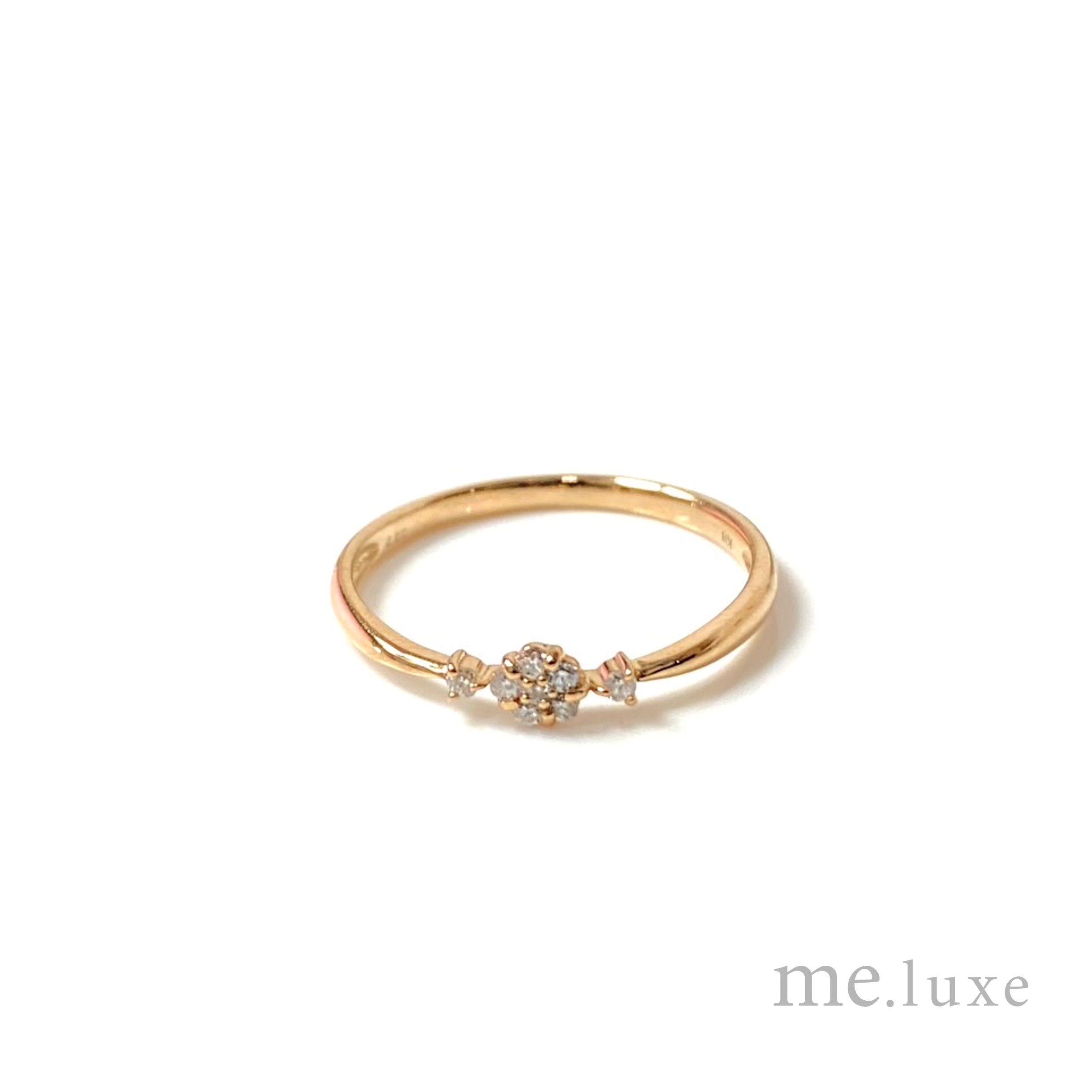 【me.luxe】K10鑽石7分薔薇戒