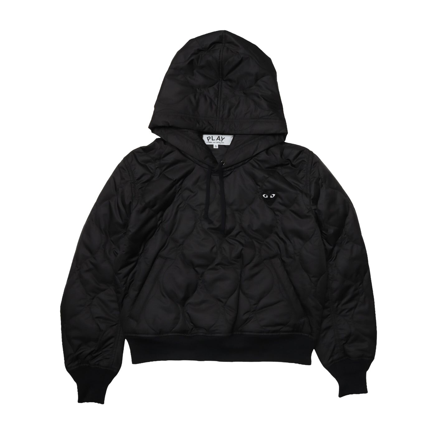 PLAY CDG Polyester 無拉鍊Quilted Jacket with Black Emblem