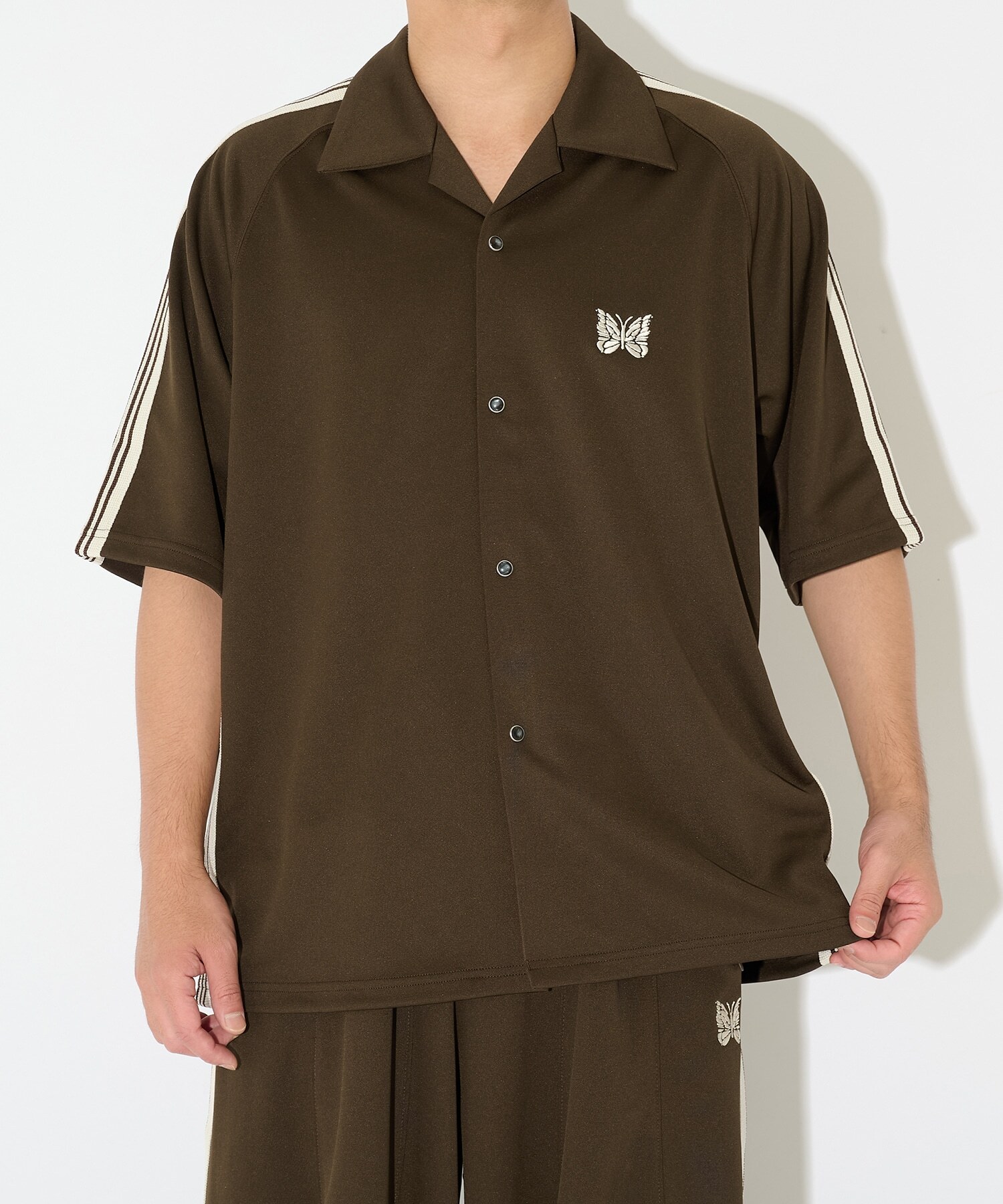 【STUDIOUS x NEEDLES 】別注 Track Shirts - COOL  ( 涼感材質 )