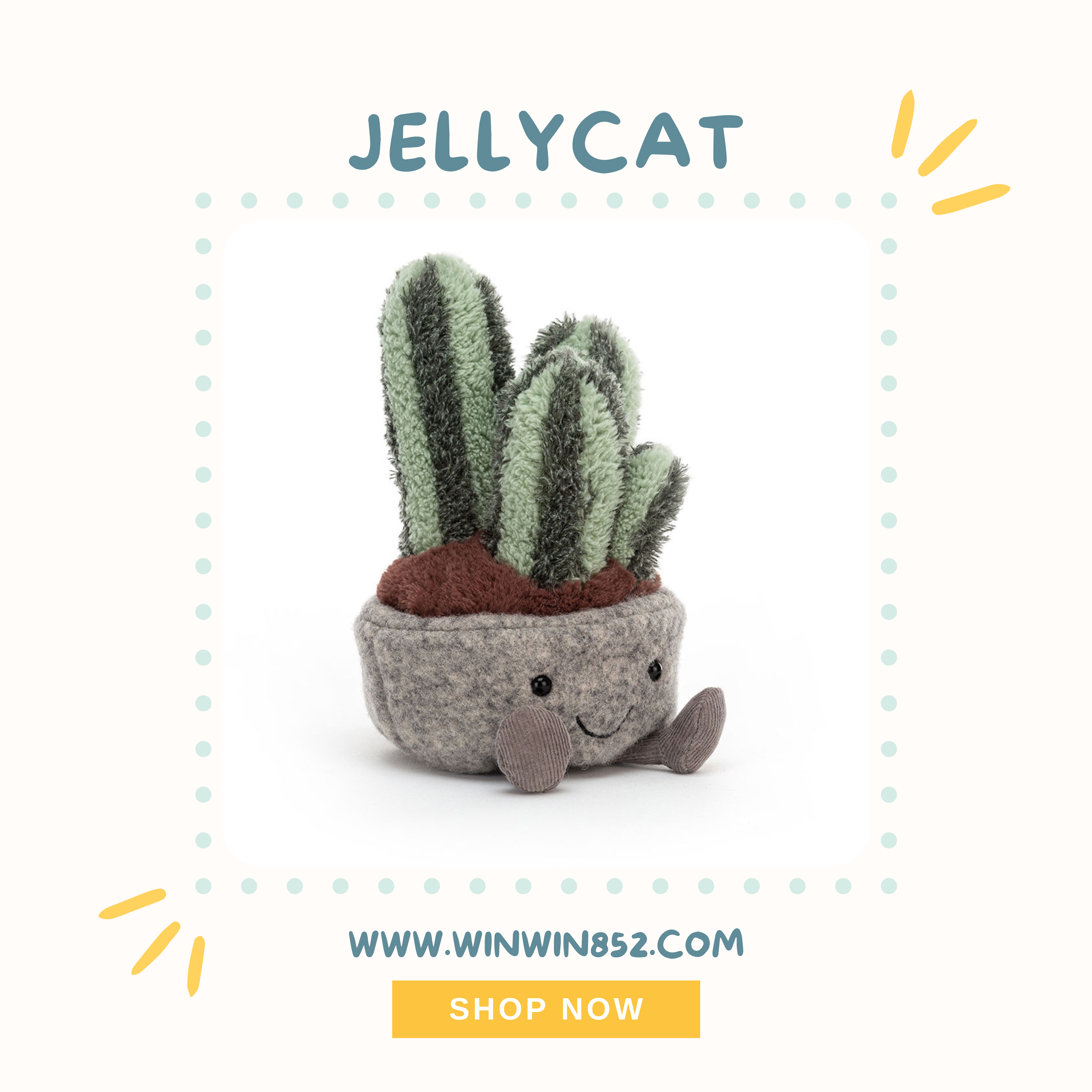 Jellycat Silly Succulent Columnar Cactus