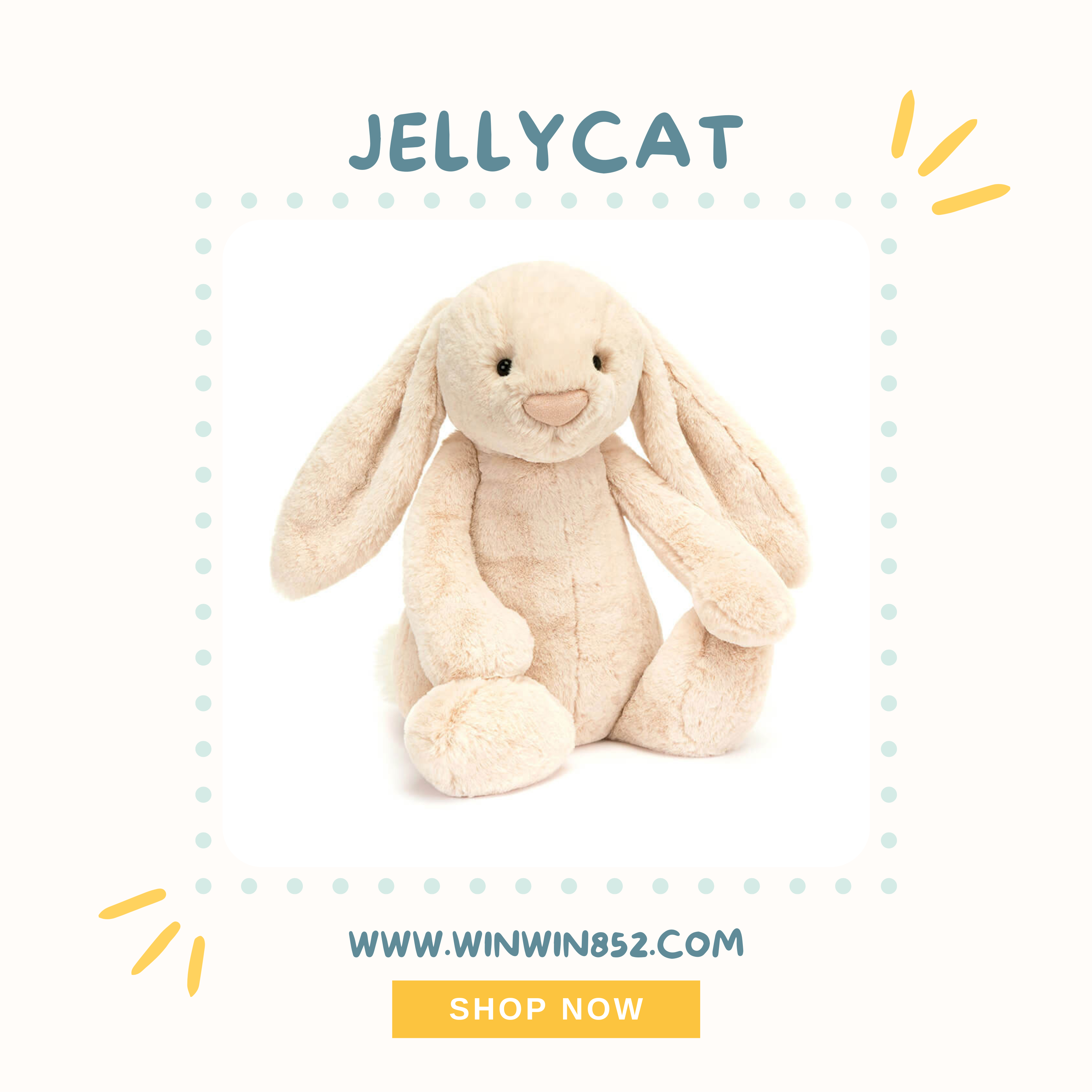 Jellycat Bashful Luxe Bunny Willow huge 51cm
