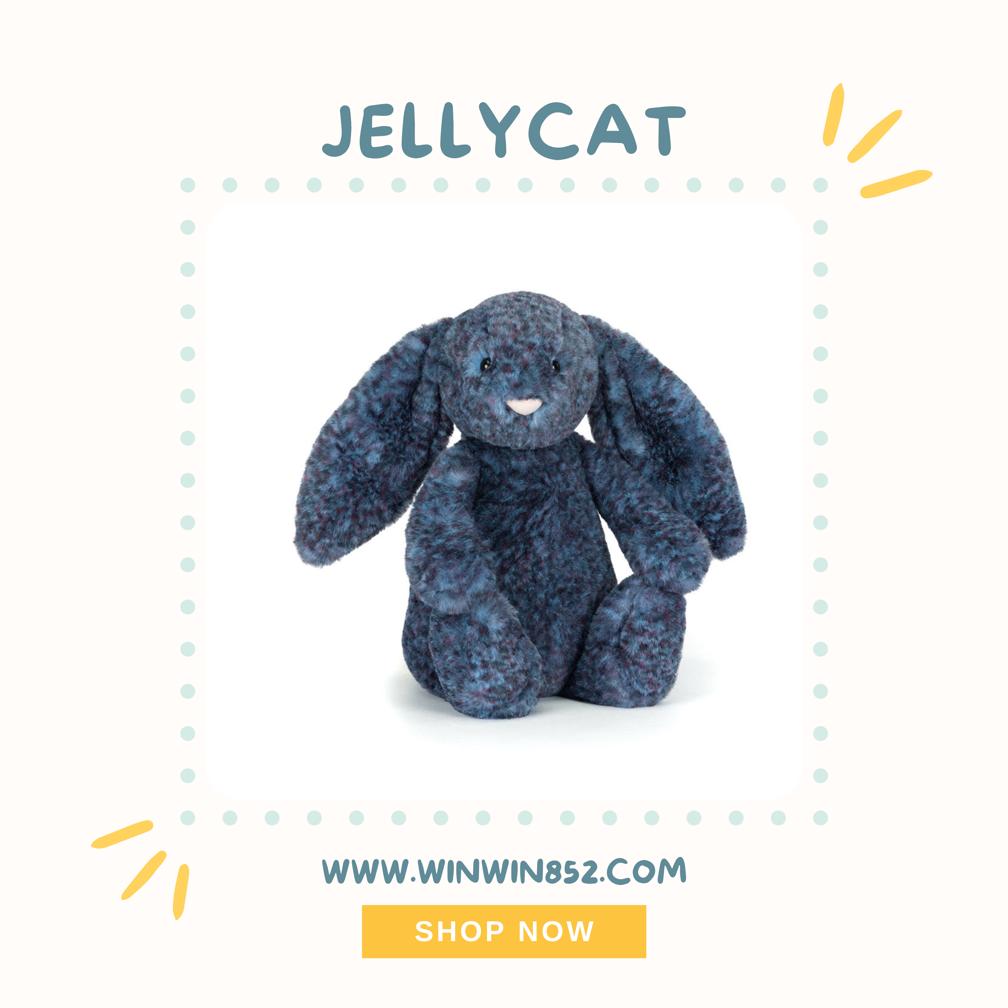 Jellycat Hopscone Luxe Bunny