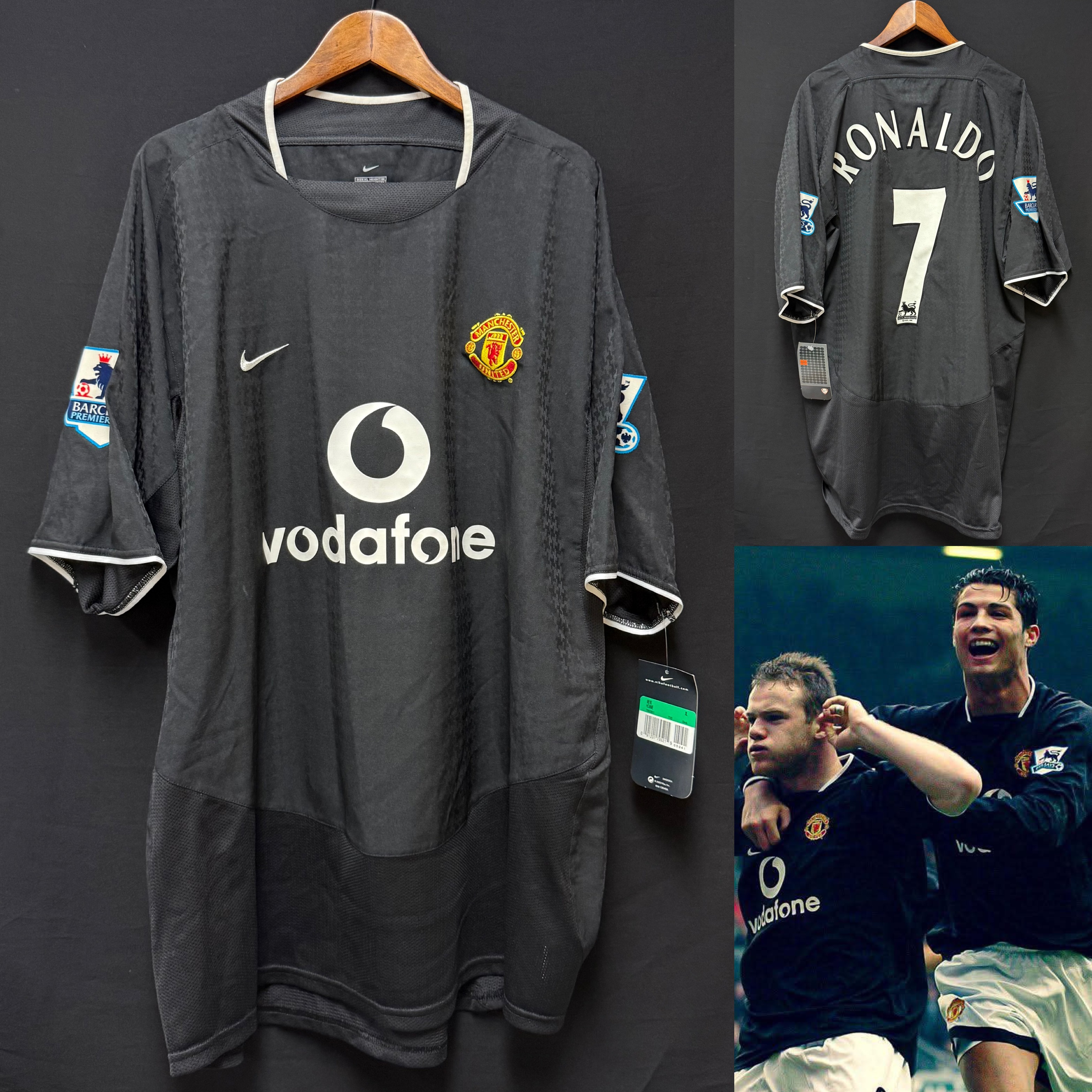 (Player Issue) Manchester United 2003-2005 Nike Away Player Issue Shirt #7 RONALDO