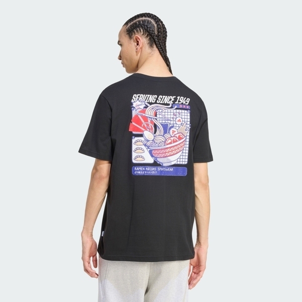Adidas 愛迪達 M Ramen T KS5081 男 T恤 運動上衣 休閒短袖 黑 亞版 純棉 拉麵