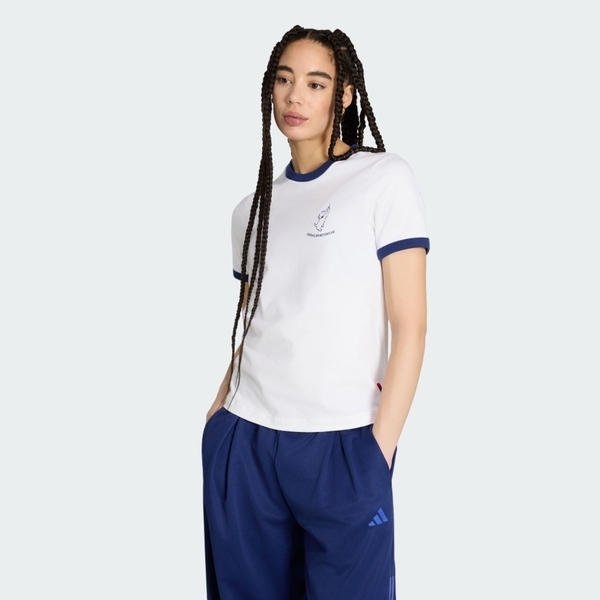 Adidas 愛迪達 Animal Pop T KT2777 女 T恤 運動上衣 休閒短袖 白 亞版 動物印花