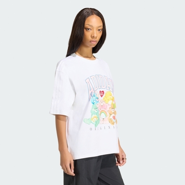 Adidas 愛迪達 Cb Os Tee KR1480 女 T恤 運動上衣 休閒短袖 白 亞版 純棉 小熊