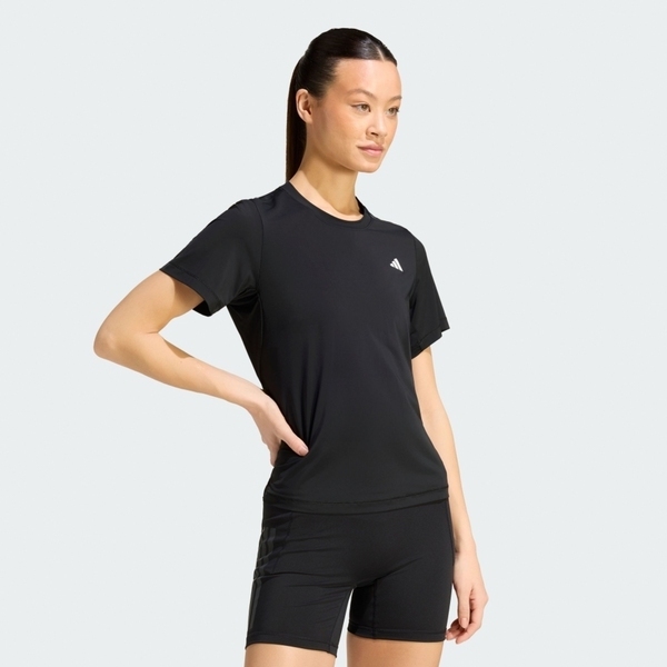 Adidas 愛迪達 Pl Ess R Tee KW4399 女 T恤 運動上衣 休閒短袖 黑 亞版 吸濕排汗