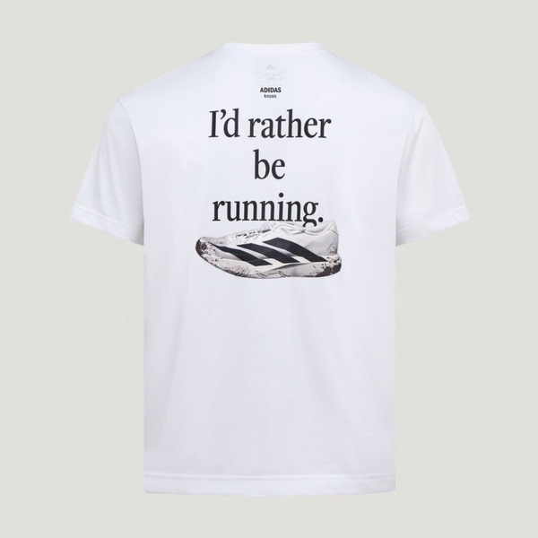 Adidas 愛迪達 U Run Cat G T LC8176 男 T恤 運動上衣 休閒短袖 白 亞版 吸濕排汗