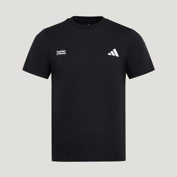 Adidas 愛迪達 M Run Ess G T LC8174 男 T恤 運動上衣 休閒短袖 黑 亞版 吸濕排汗
