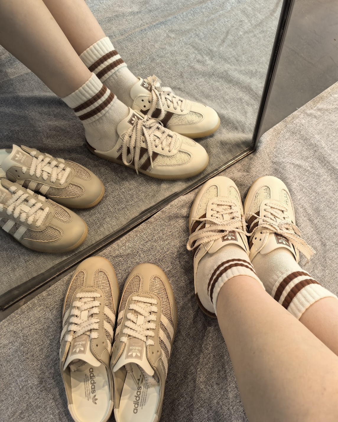 Adidas Original Samba Mule 編織 焦糖底 懶人鞋 穆勒鞋 兩色