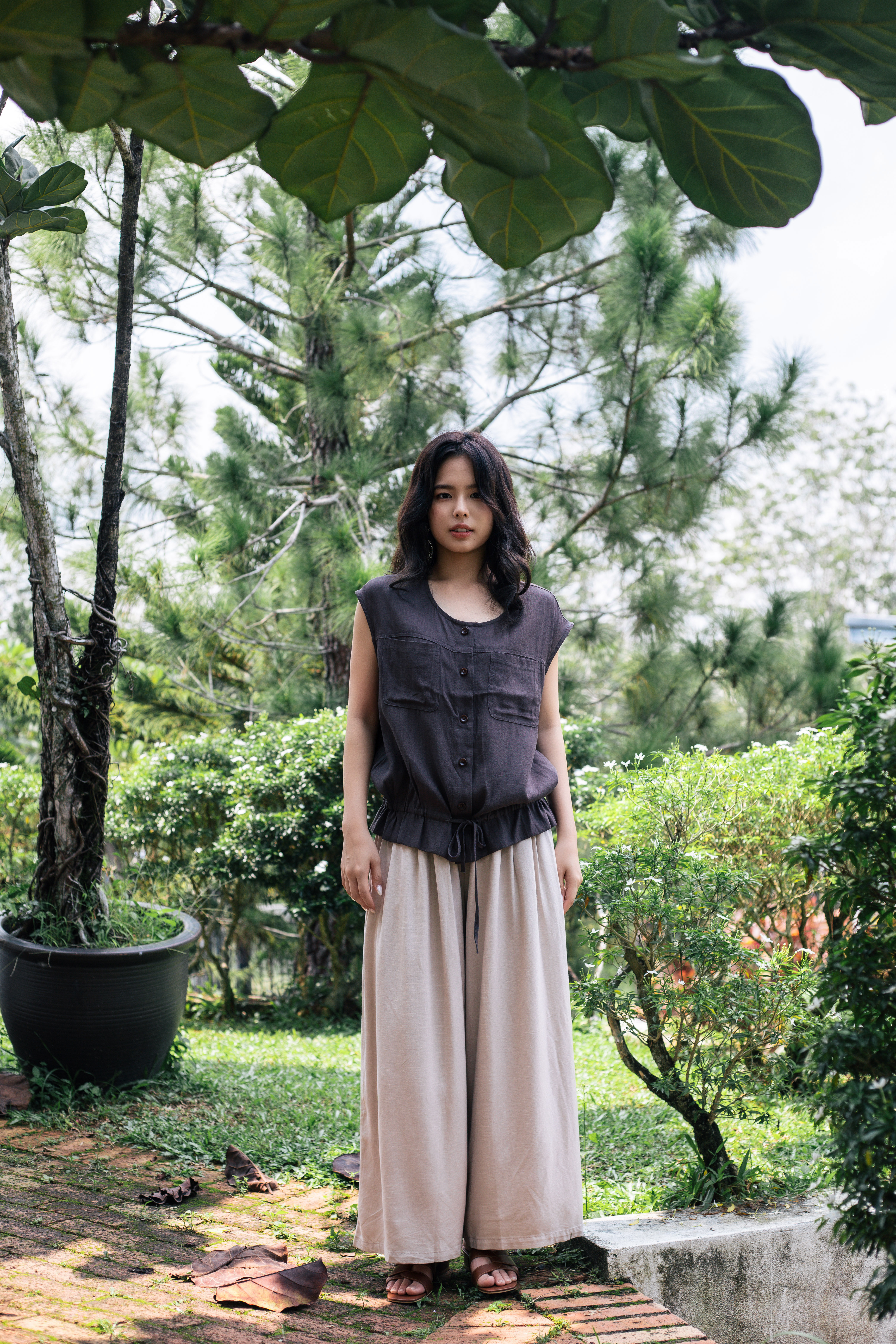 Seilo Pocket Blouse Grey - 2824BVGRY