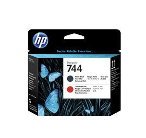HP F9J88A (NO.744) MATTE BLACK 黑色  AND CHROMATIC RED 打印頭 105072573