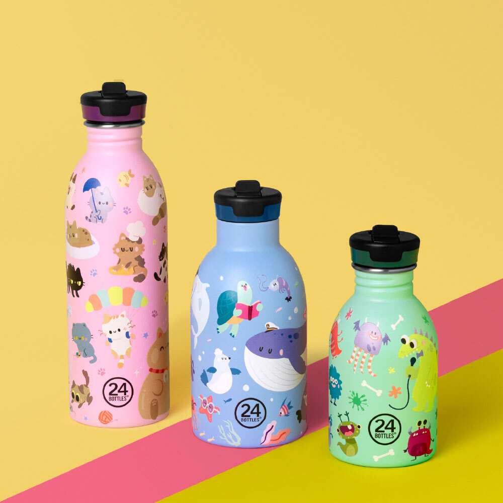 義大利 24Bottles 輕量吸嘴保溫瓶 330ml / 好朋友系列