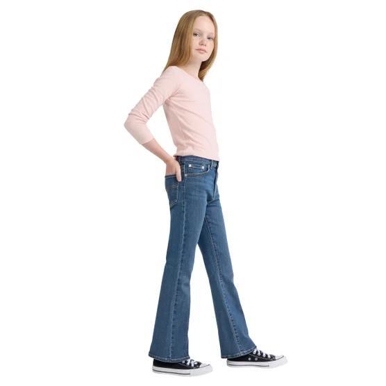 【預購】Levi's  H070950 童裝微喇牛仔褲 (藍色)