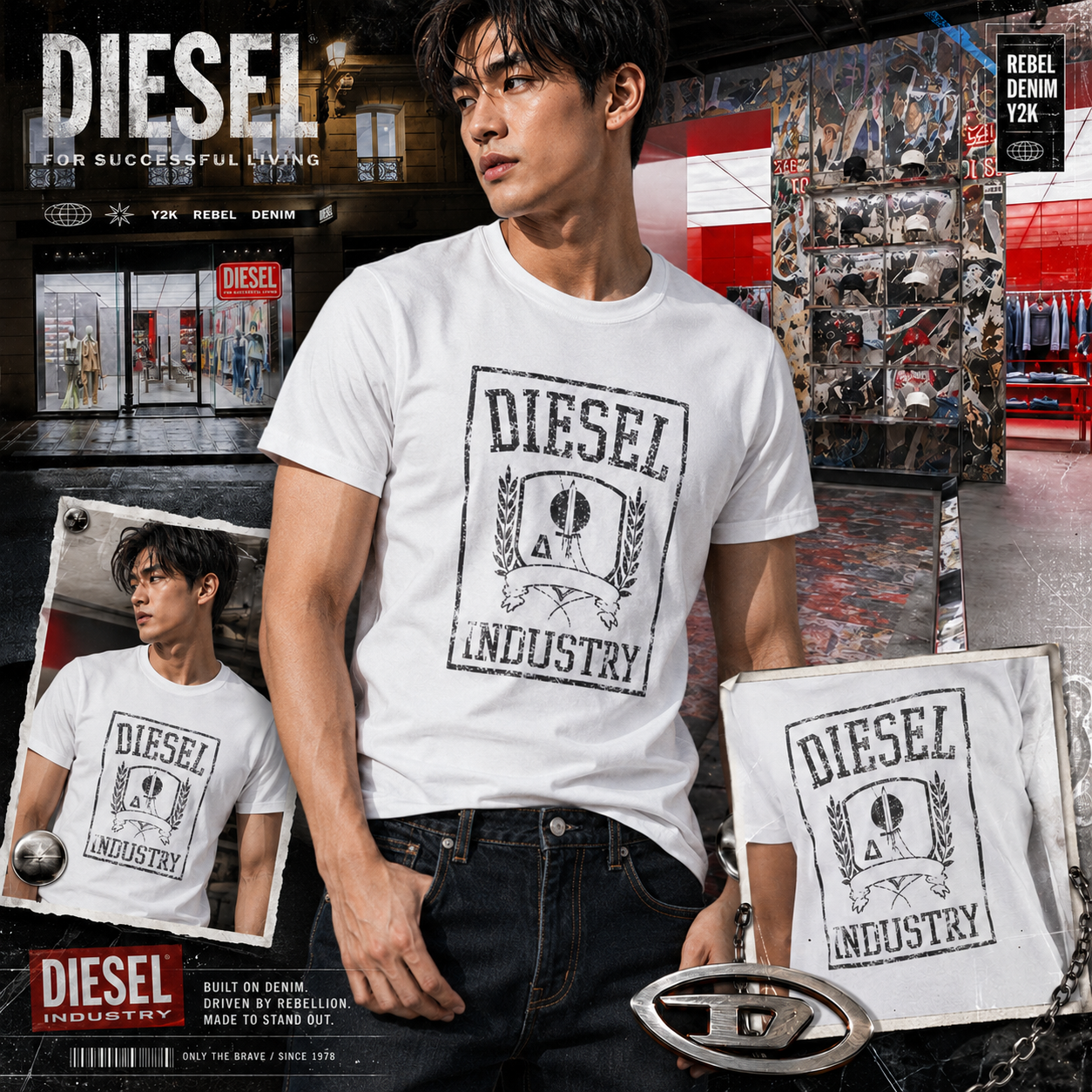 【預購】DIESEL H070748 T-Diegor 11-G 男裝短袖上衣