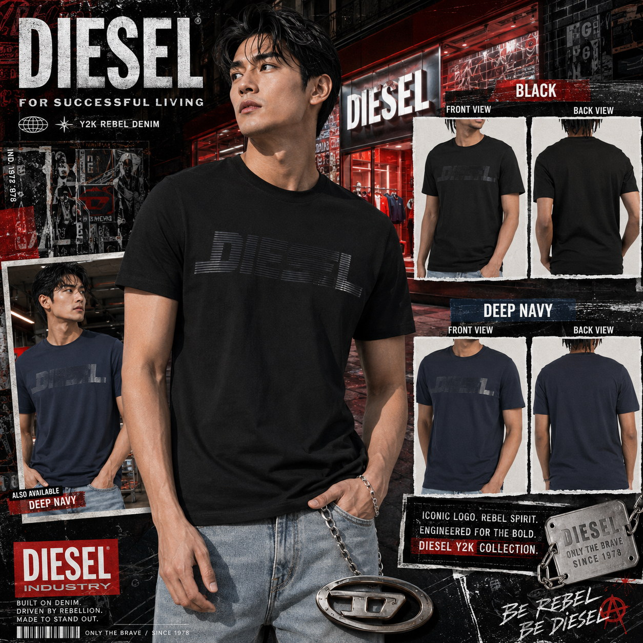 【預購】DIESEL H070736 T-Just 男裝短袖上衣
