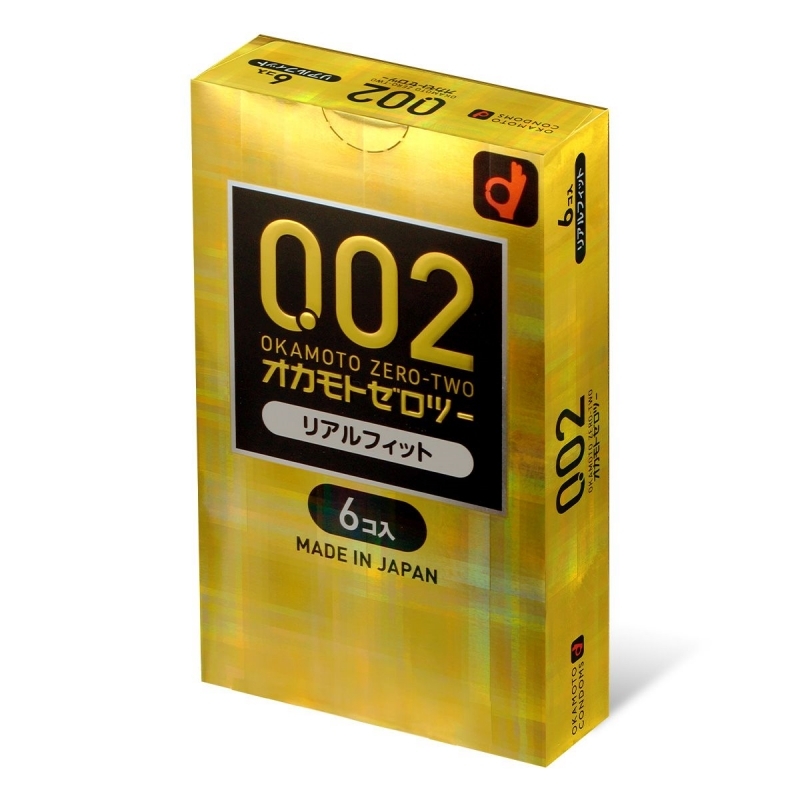 岡本 - 0.02 安全套 6個裝 完全貼身PU 安全套