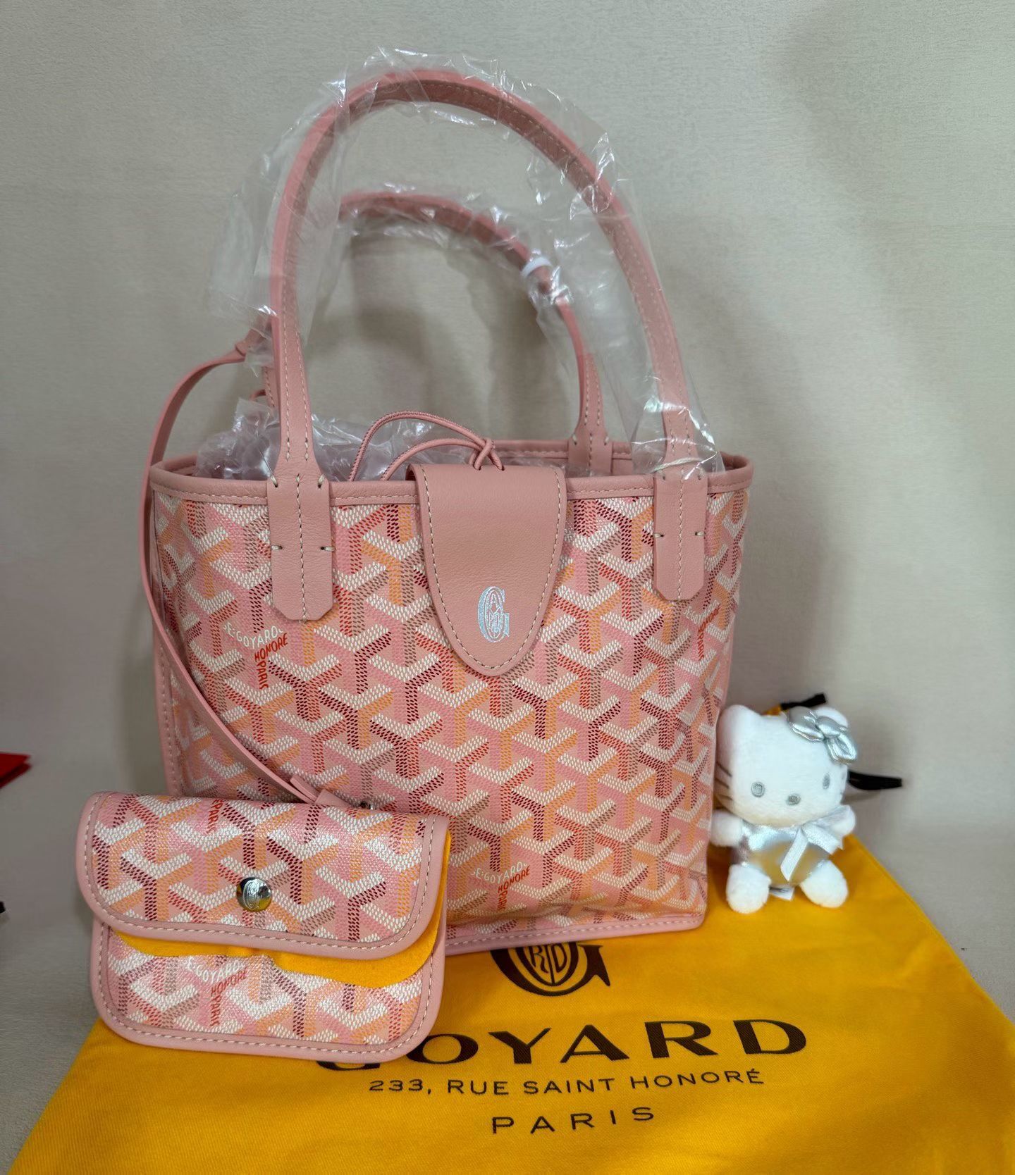 Goyard mini Anjou tote 粉色限定色