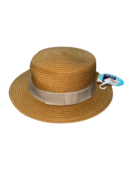 【Nishimatsuya】Brown Vacation Children's Straw Hat