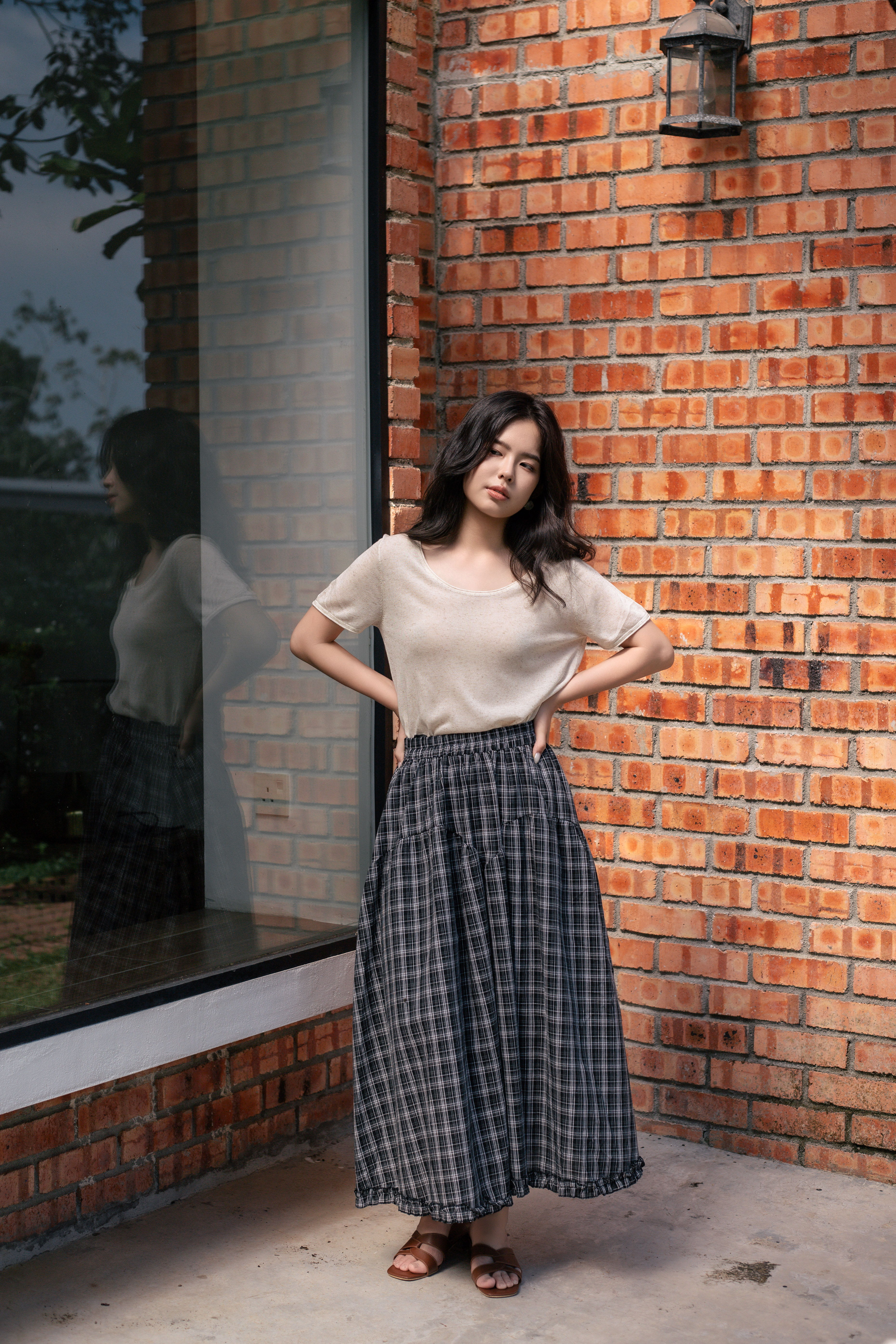 Lacey U Neck Knit Top Oat -2822KSOAT