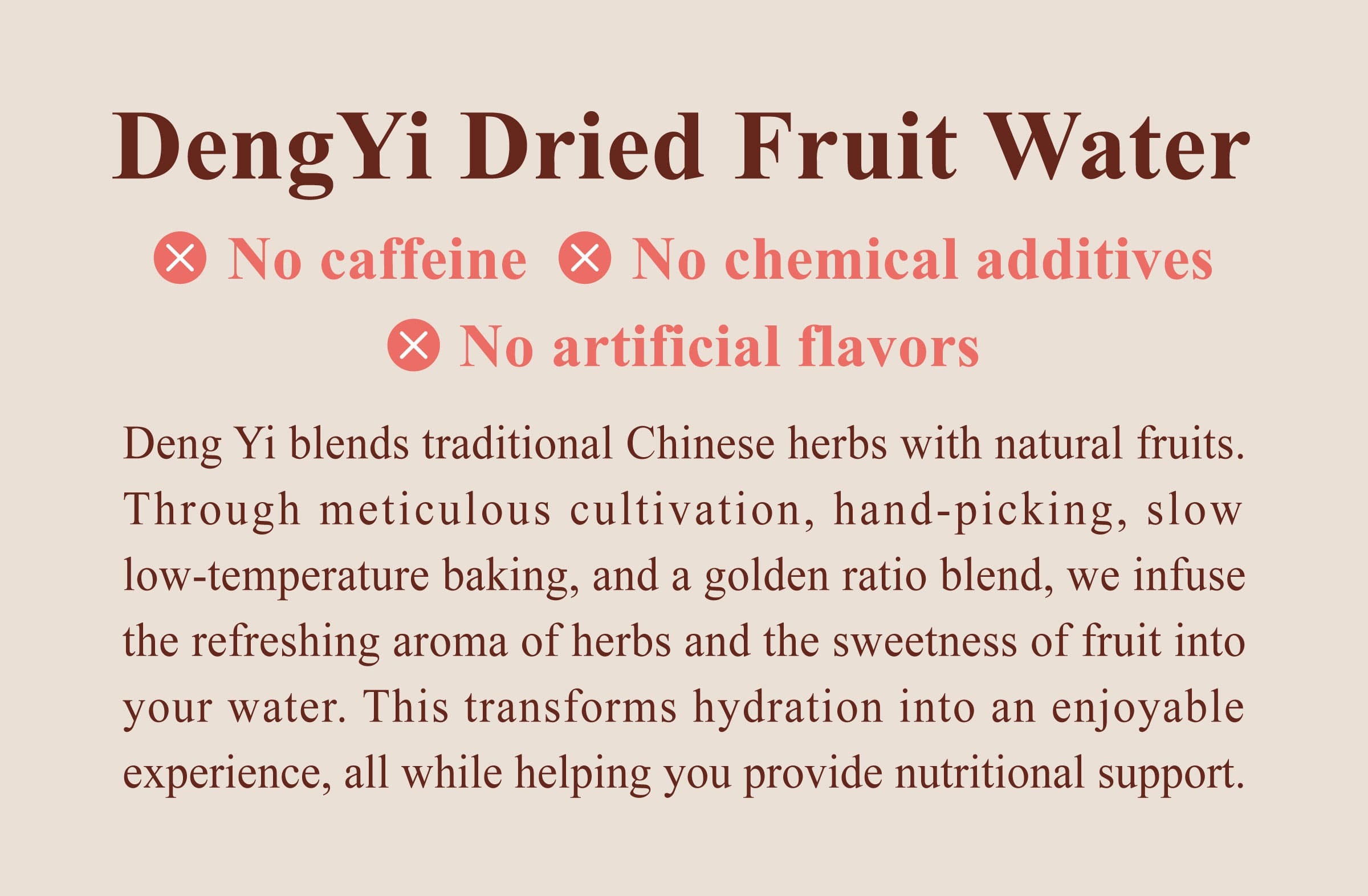 Dengyi Herbal Fruit Water Features