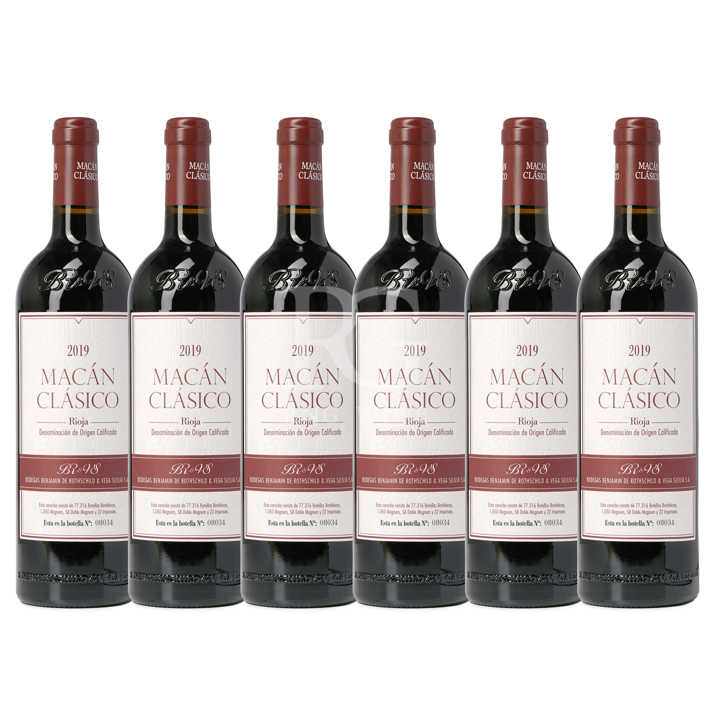 Benjamin Rothschild & Vega Sicilia Macan Classico 2019 (RP93) - 6 Bottle Pack