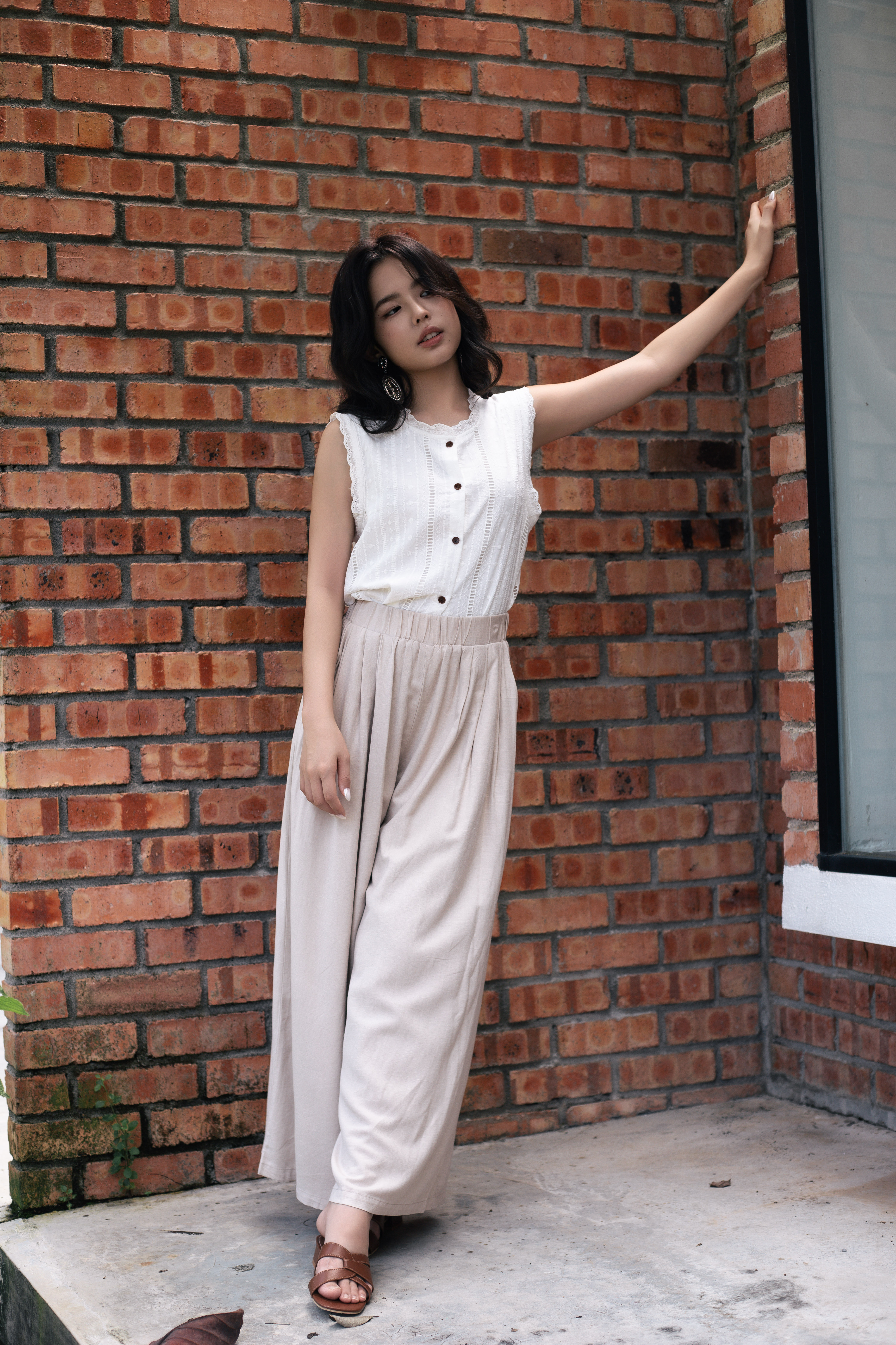 Lumera Relaxed Pants Beige- 2813PLBEI