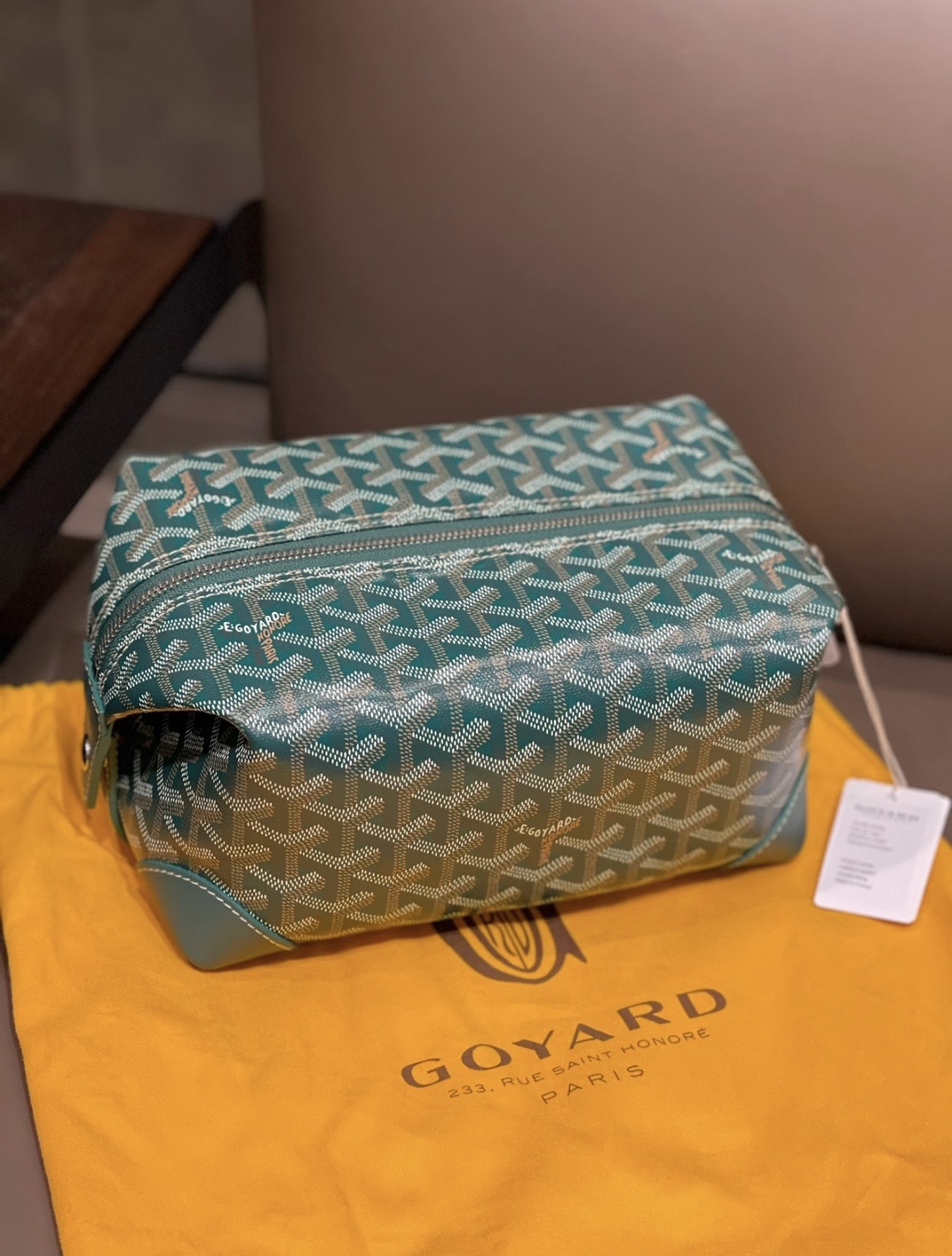 Goyard Bowling 25 Toiletry Bag 綠色