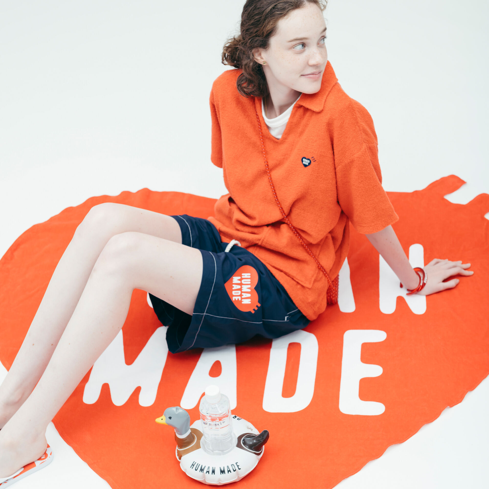 預購┃HUMAN MADE HEART BEACH TOWEL 愛心 心型大沙灘毛巾