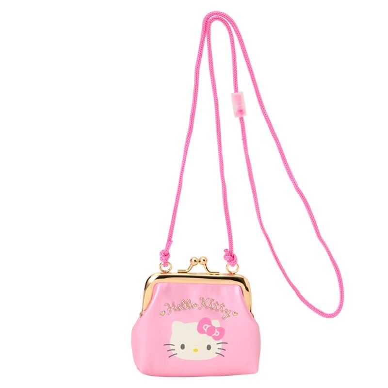 日本 Sanrio PU皮口金包/ 散子包連揹繩