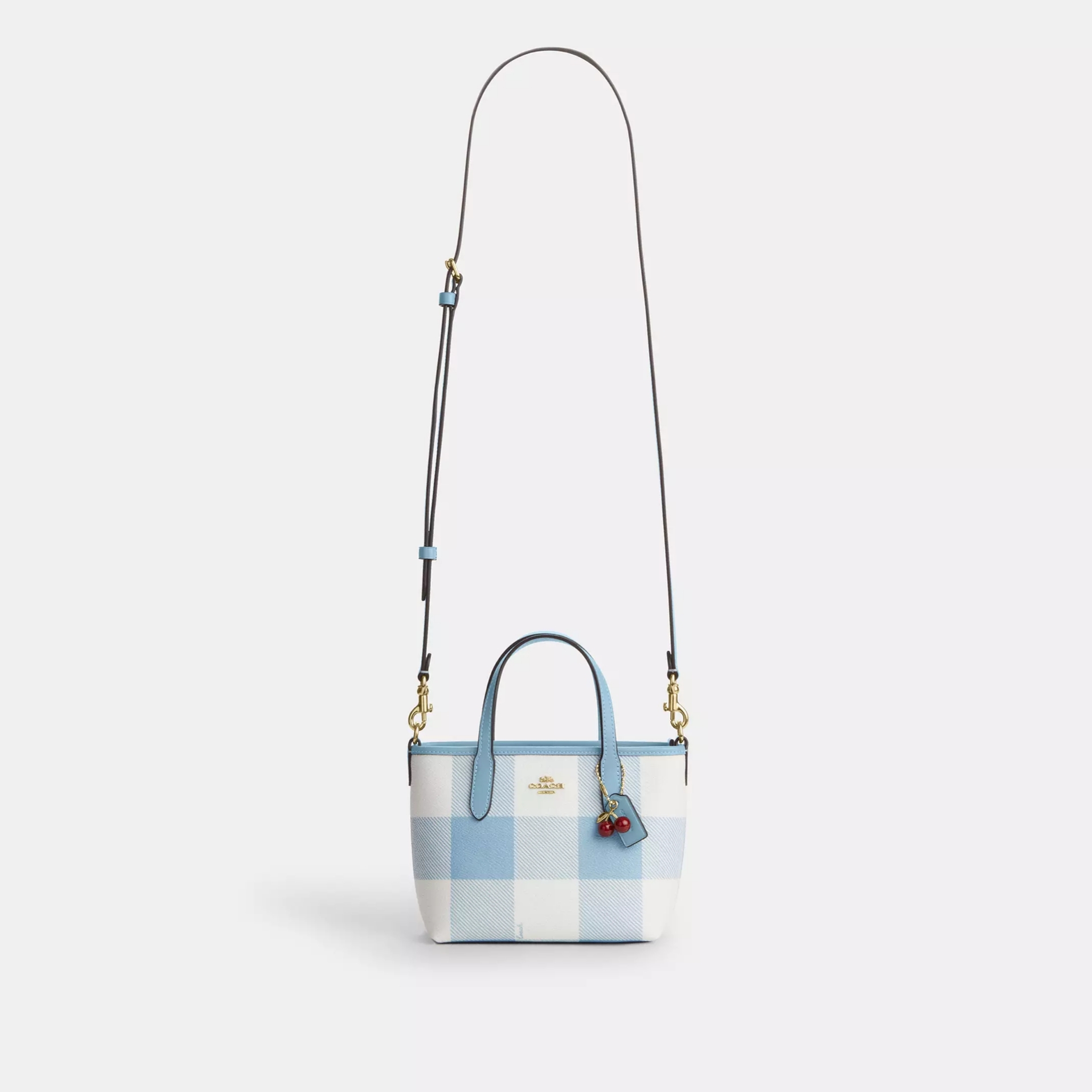 Coach - City Mini Tote Bag (格仔印花) (CEU32)